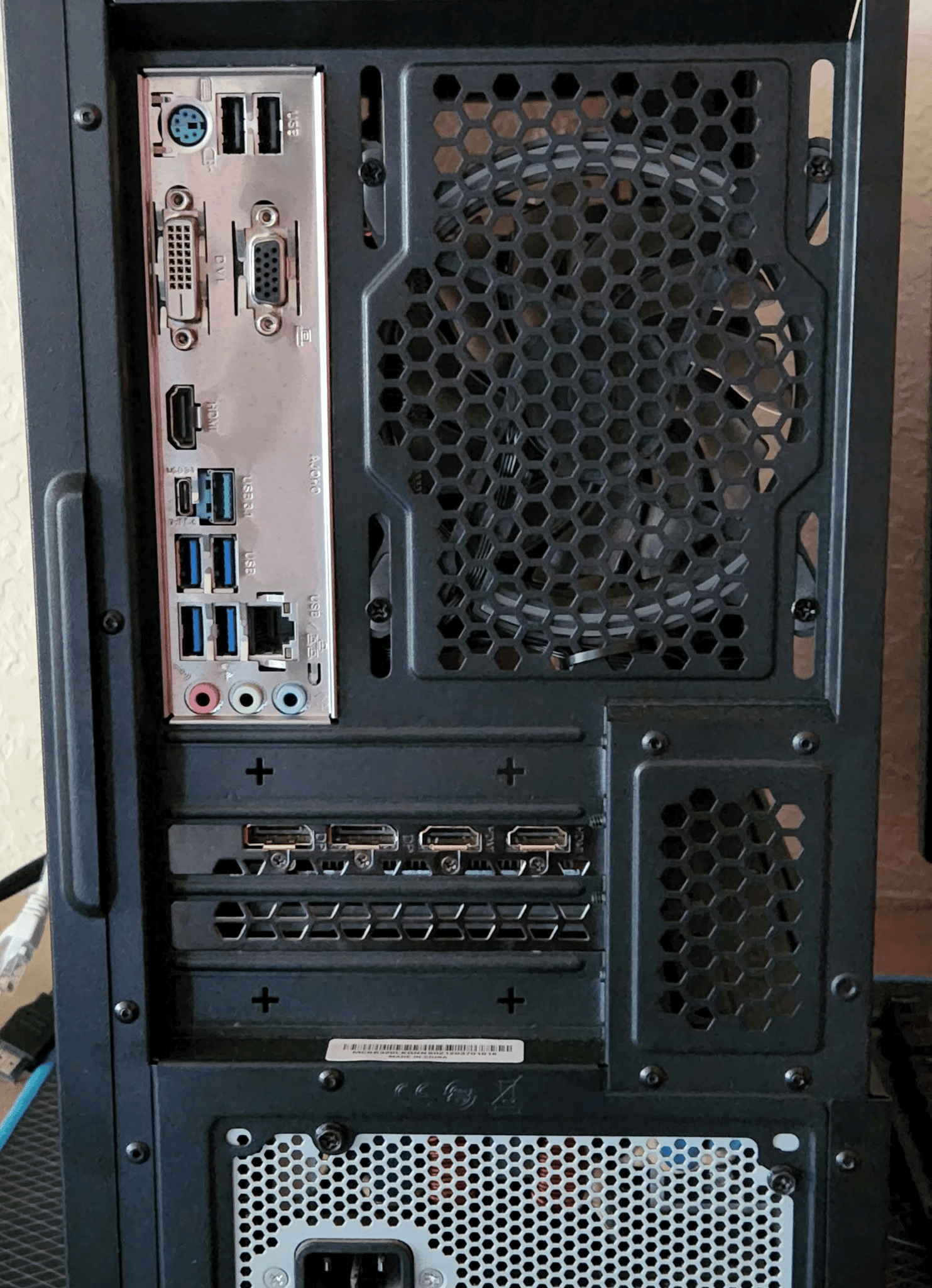 Ryzen 2600X with RTX 2060.  B450m, 16Gb Ram, 2TB storage, RGB!