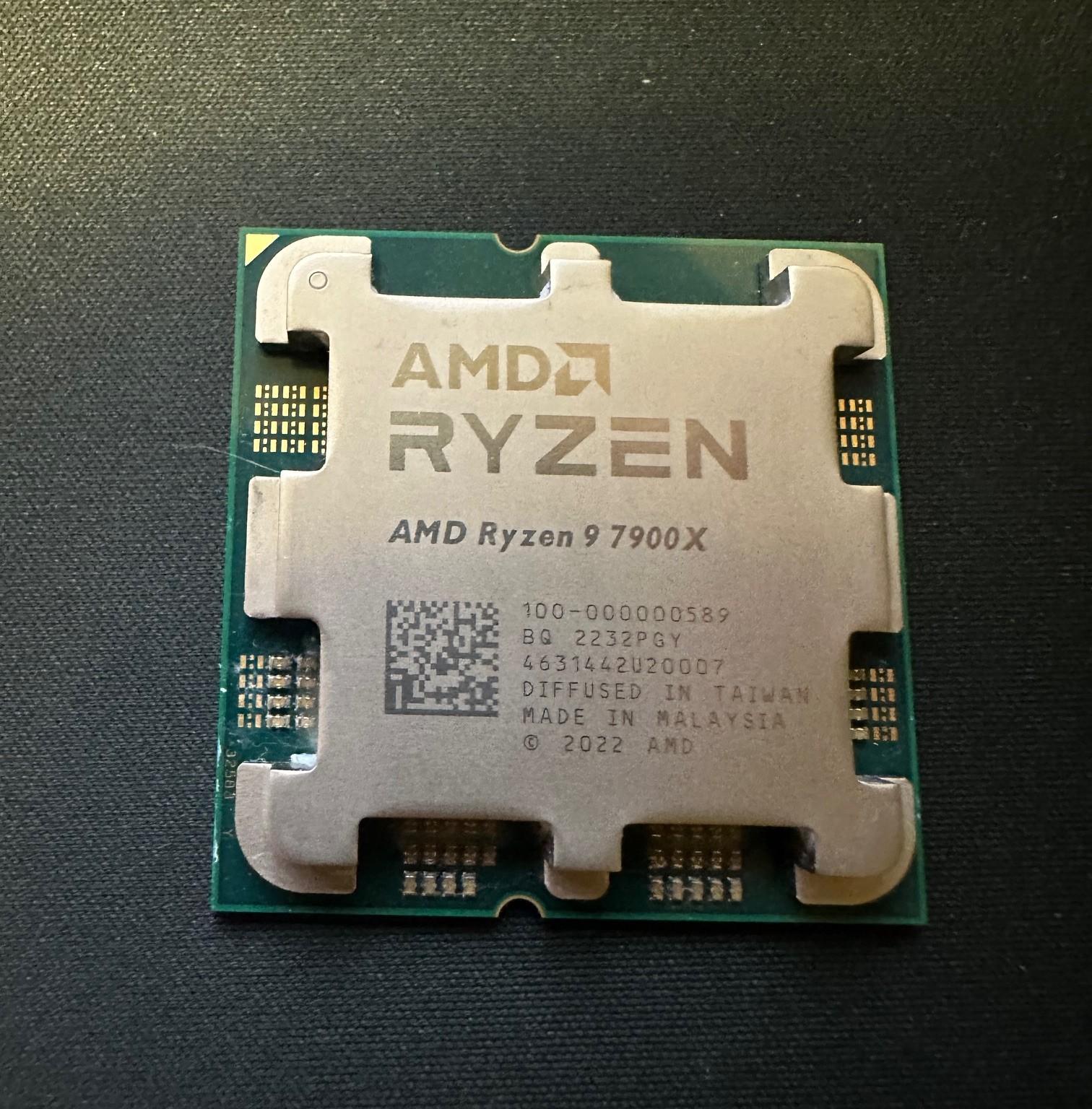 AMD Ryzen 9 7900X - Lightly Used - No Box