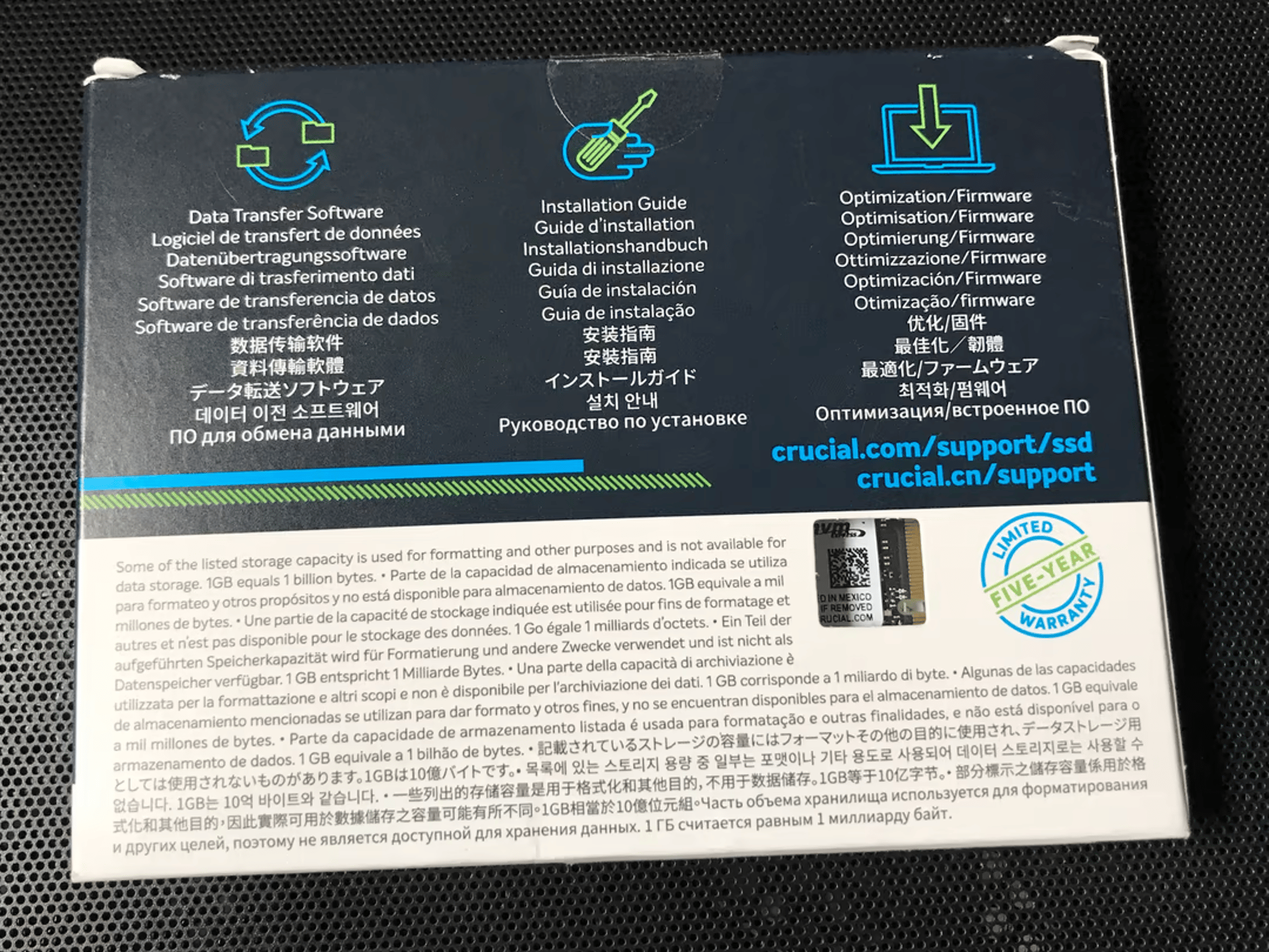 Crucial P2 M.2 NVME SSD 500GB