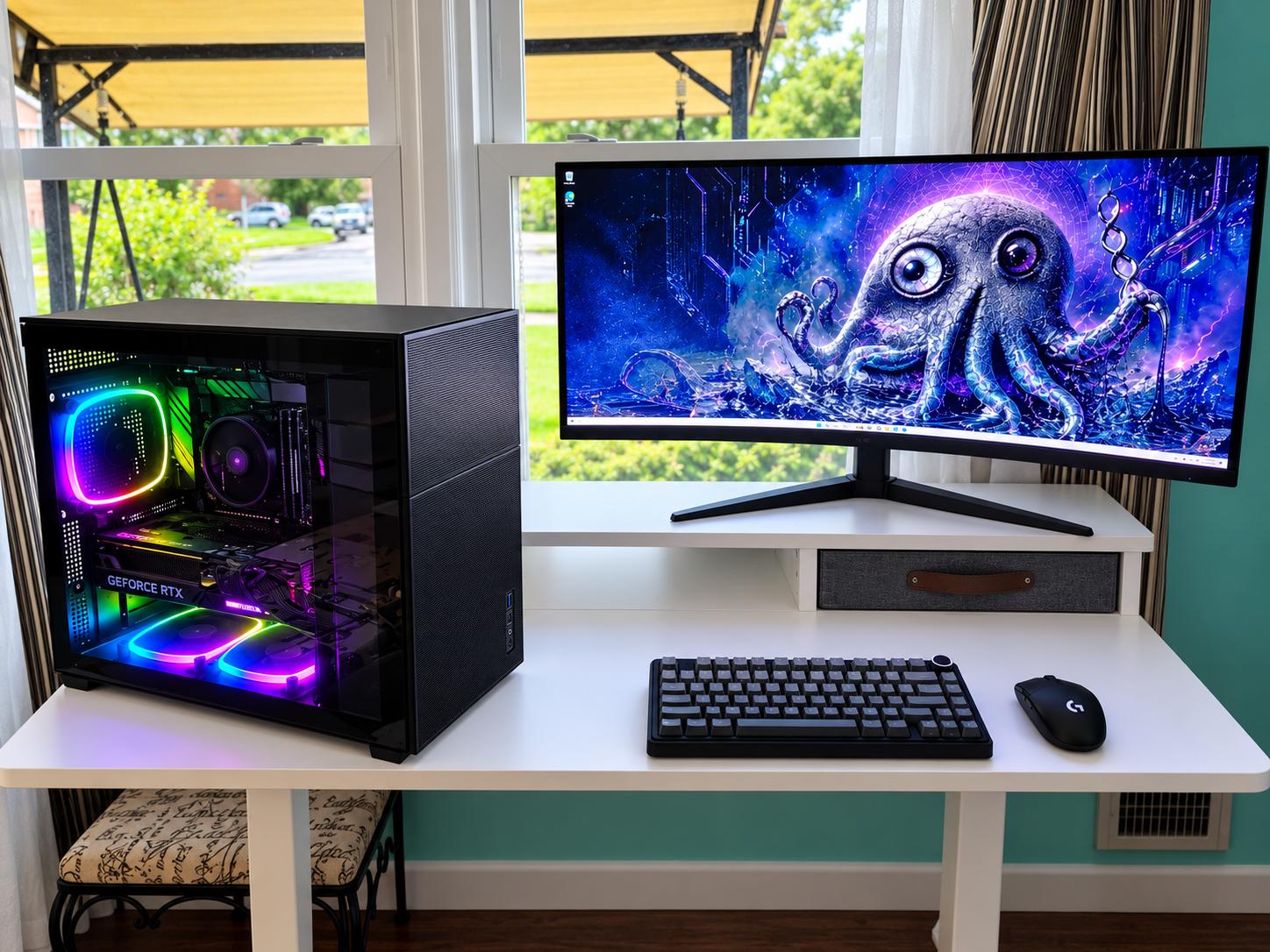 RTX 4060 8GB 1080p Gaming PC | Ryzen 5 5500 6-Core | 16GB DDR4 | 512GB NVMe | Shadow Mesh