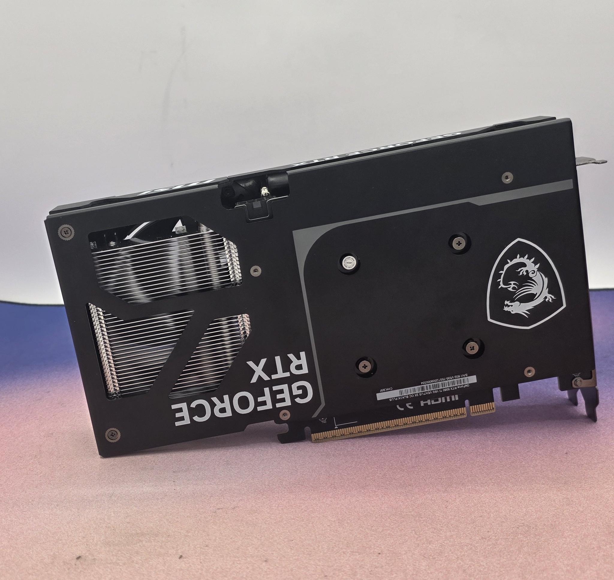 MSI VENTUS 2X OC BLACK GeForce RTX 5060 Ti 16GB