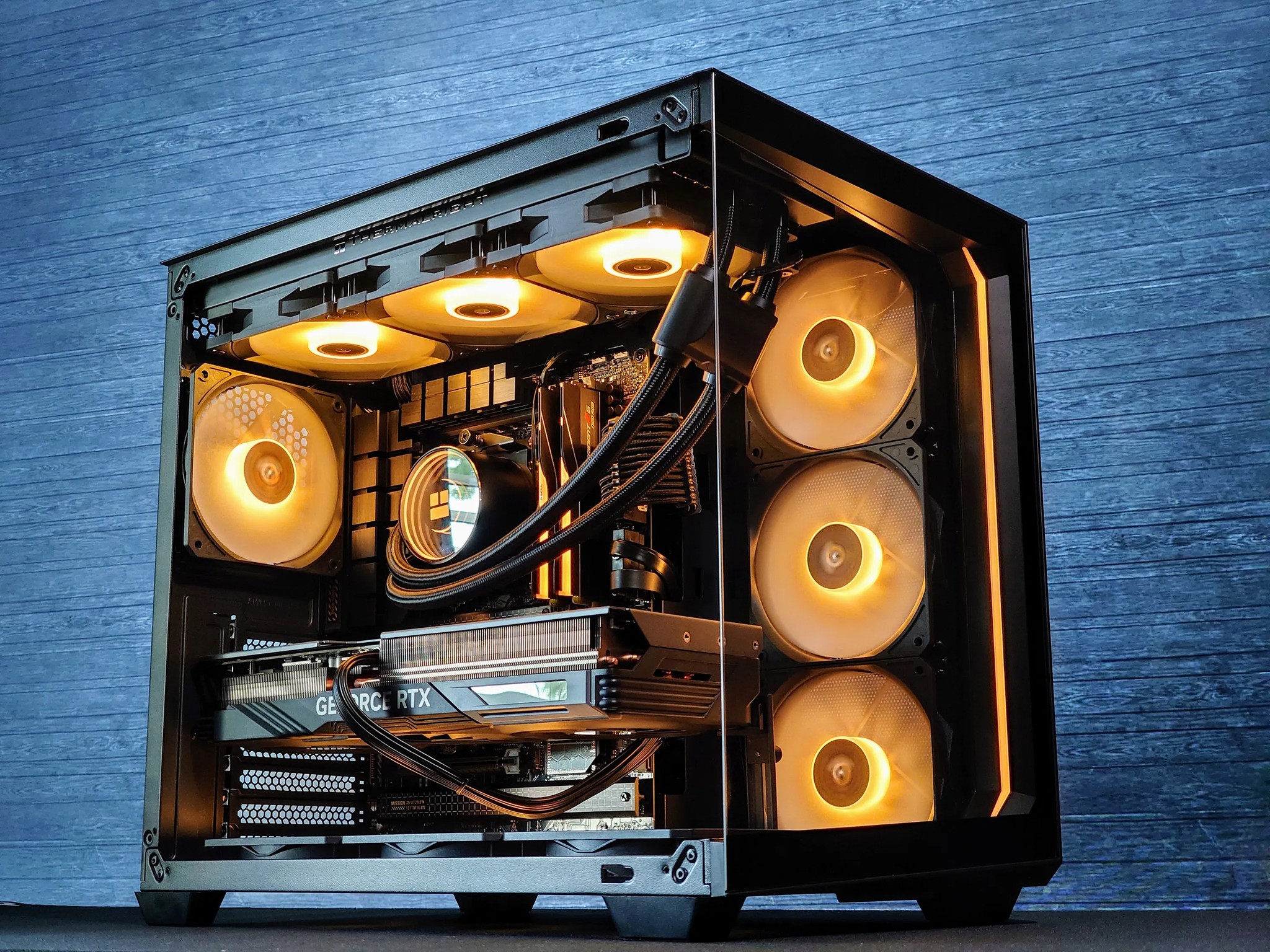 🌃🦇The Dark Knight 🦇Liquid Cooled Gaming PC🦇Nvidia RTX 4070 Ti 12GB🦇AMD Ryzen 7 7700🦇32GB DDR5