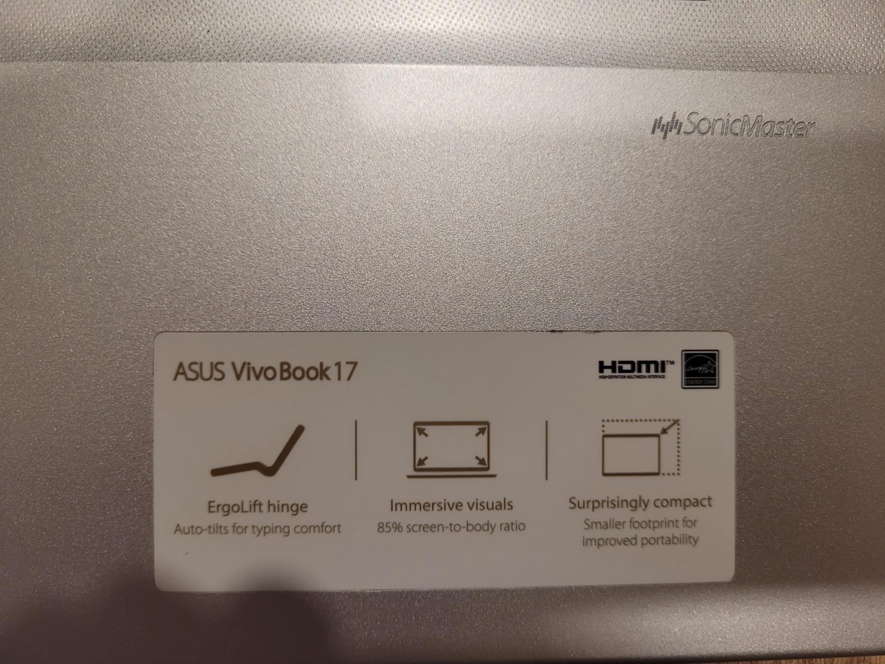 ASUS VivoBook 17.3 inch M712U (1TB, AMD Ryzen 7 5700U, 1.80GHz, 16GB)