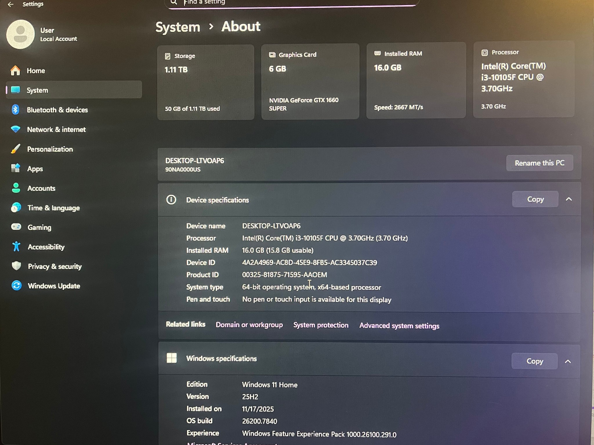 Budget Gaming PC | i3-10105F | GTX 1660 Super | 1TB+ Storage | Windows 11