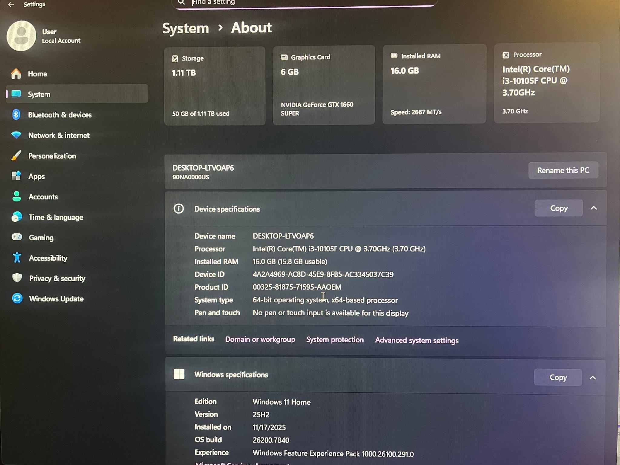 Budget Gaming PC | i3-10105F | GTX 1660 Super | 1TB+ Storage | Windows 11