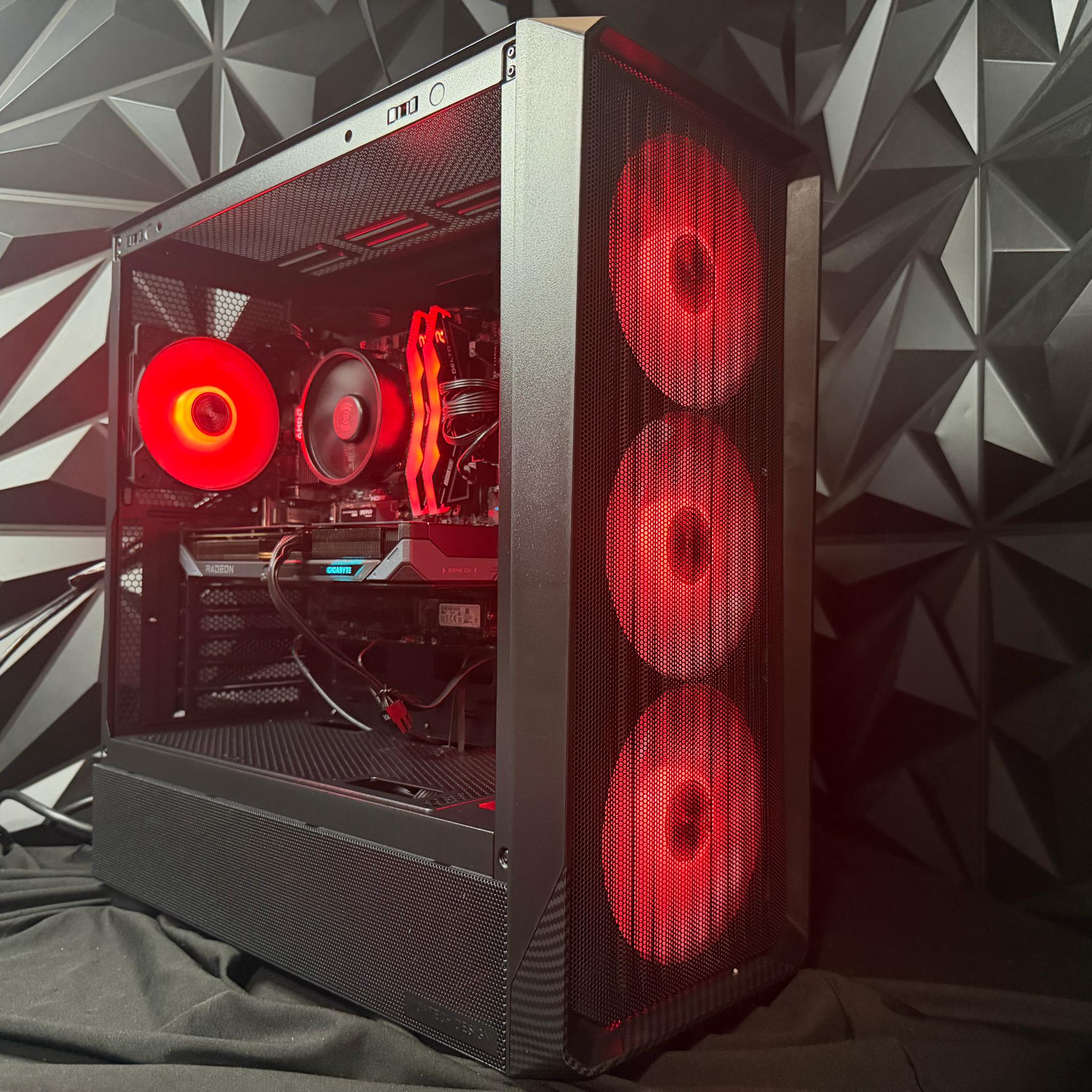 🖤⚡ CARBON 96 ⚡🖤Ryzen 5 9600X| RX 9060 XT | 16 GB DDR5| 1.25 TB NVMe| 650W PSU