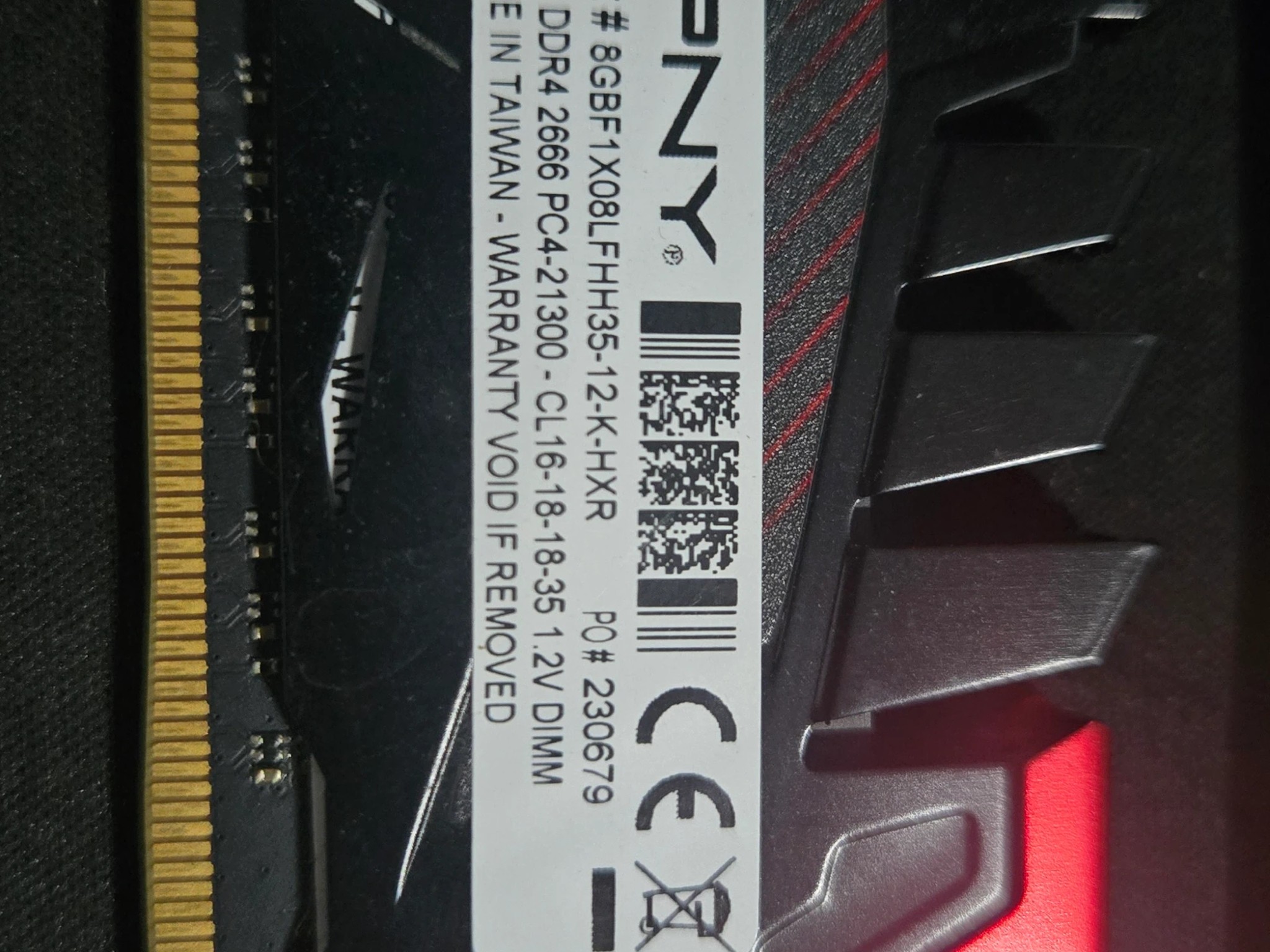 PNY LR8 16 gig DDR4 Kit (x2 ,8 gig )