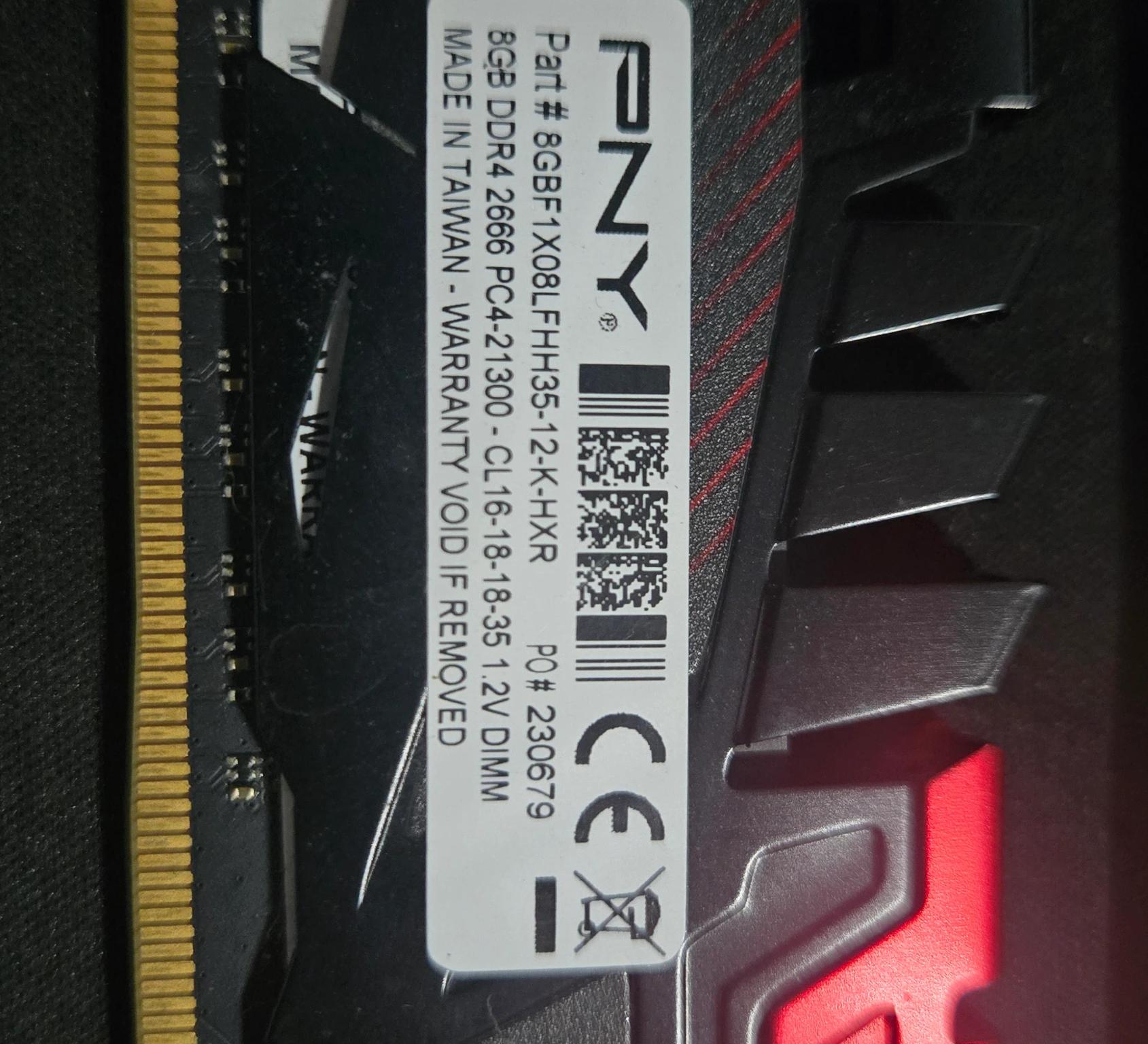 PNY LR8 16 gig DDR4 Kit (x2 ,8 gig )