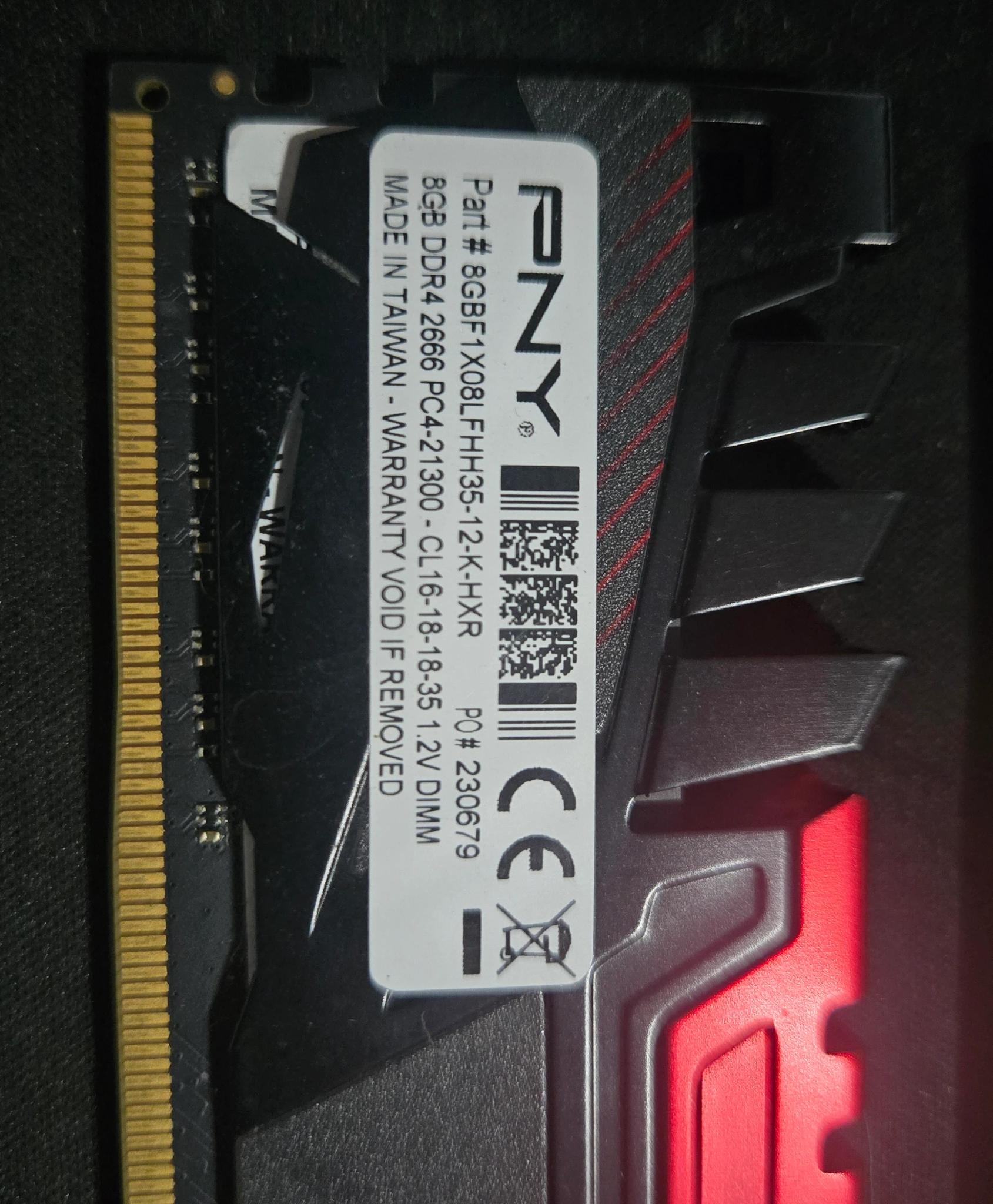PNY LR8 16 gig DDR4 Kit (x2 ,8 gig )