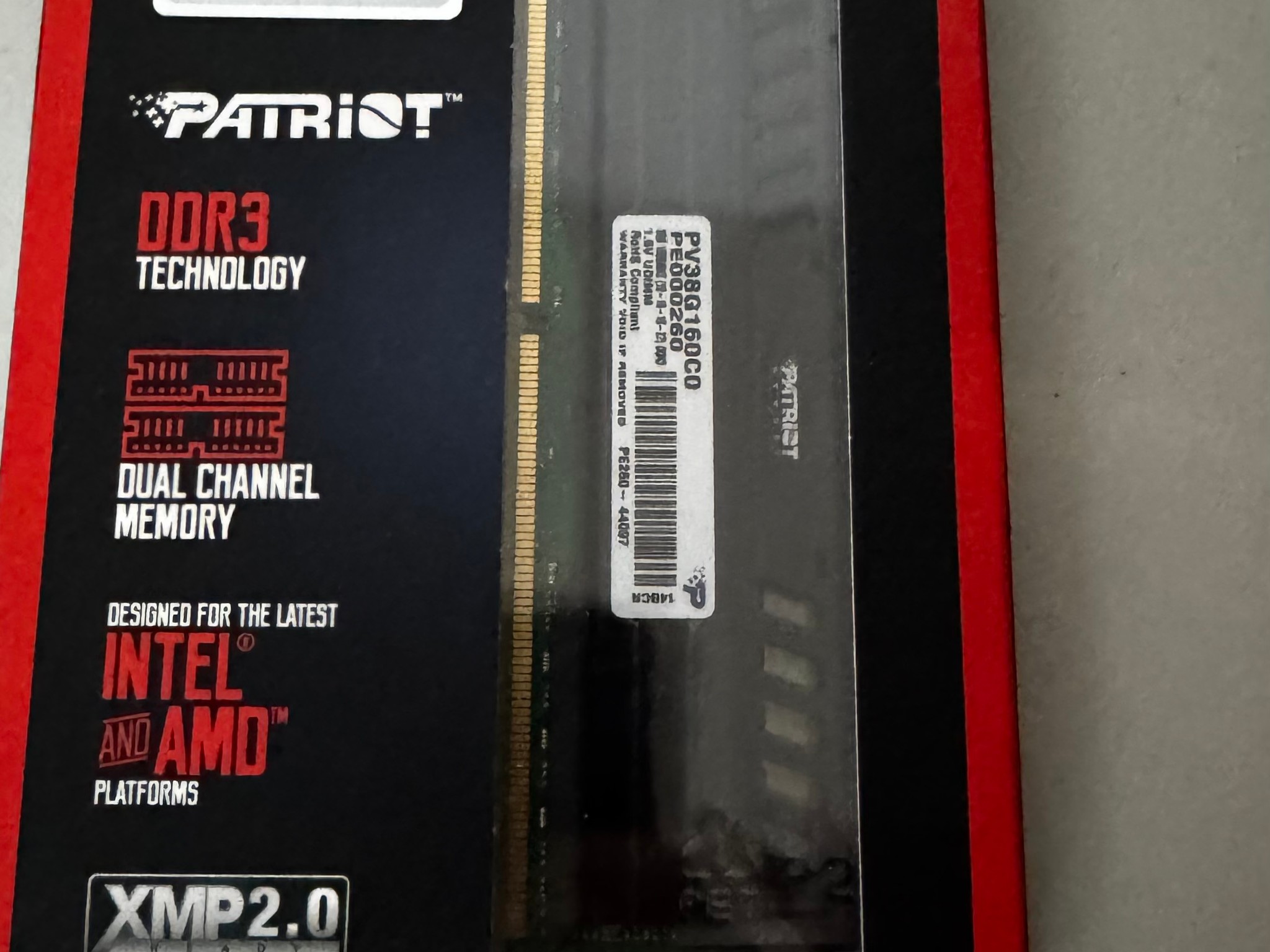 DDR3 8GB Patriot Memory (4GBx2)