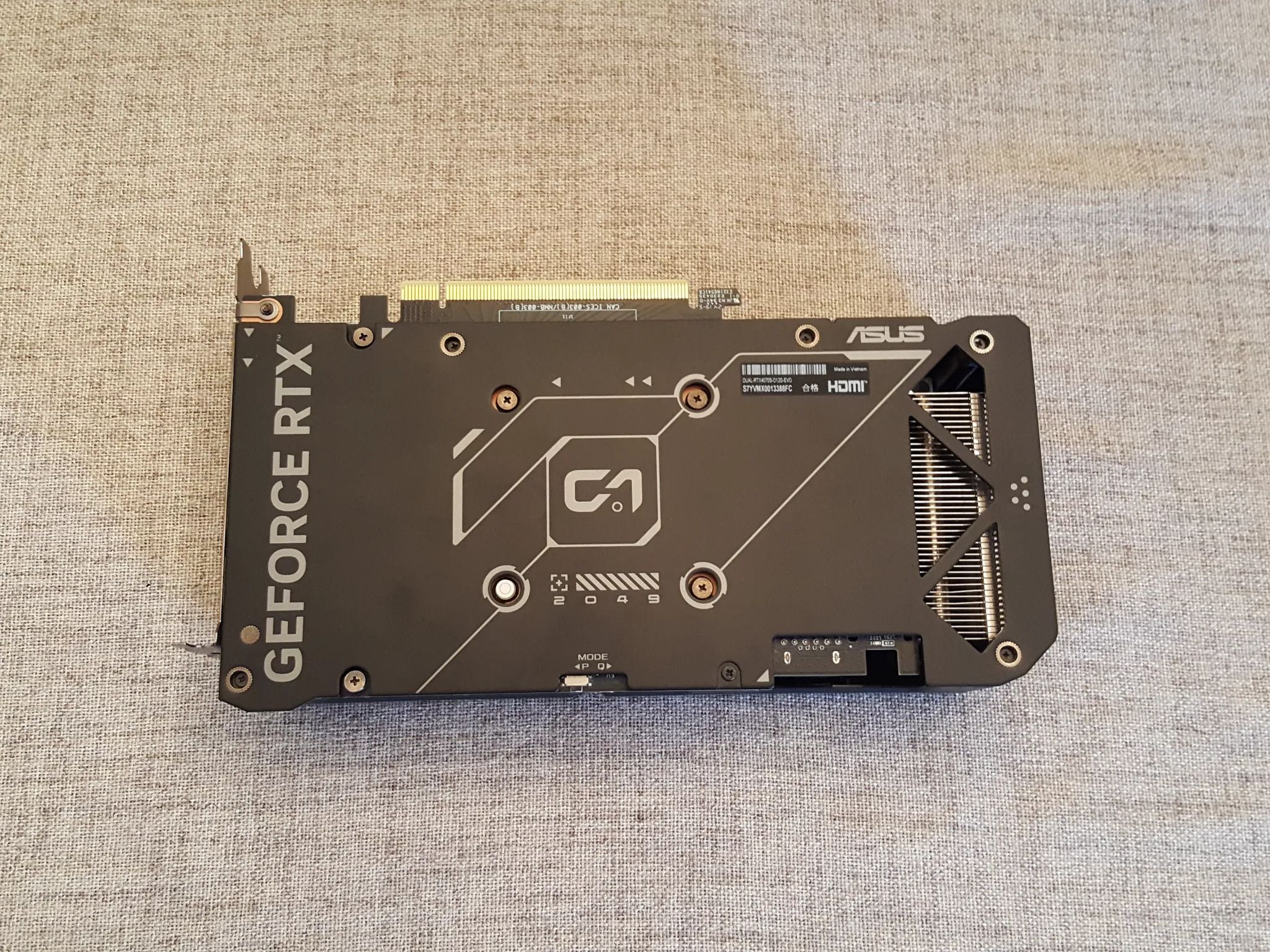 Nvidia Geforce 4070 SUPER 12GB ASUS DUAL EVO OC