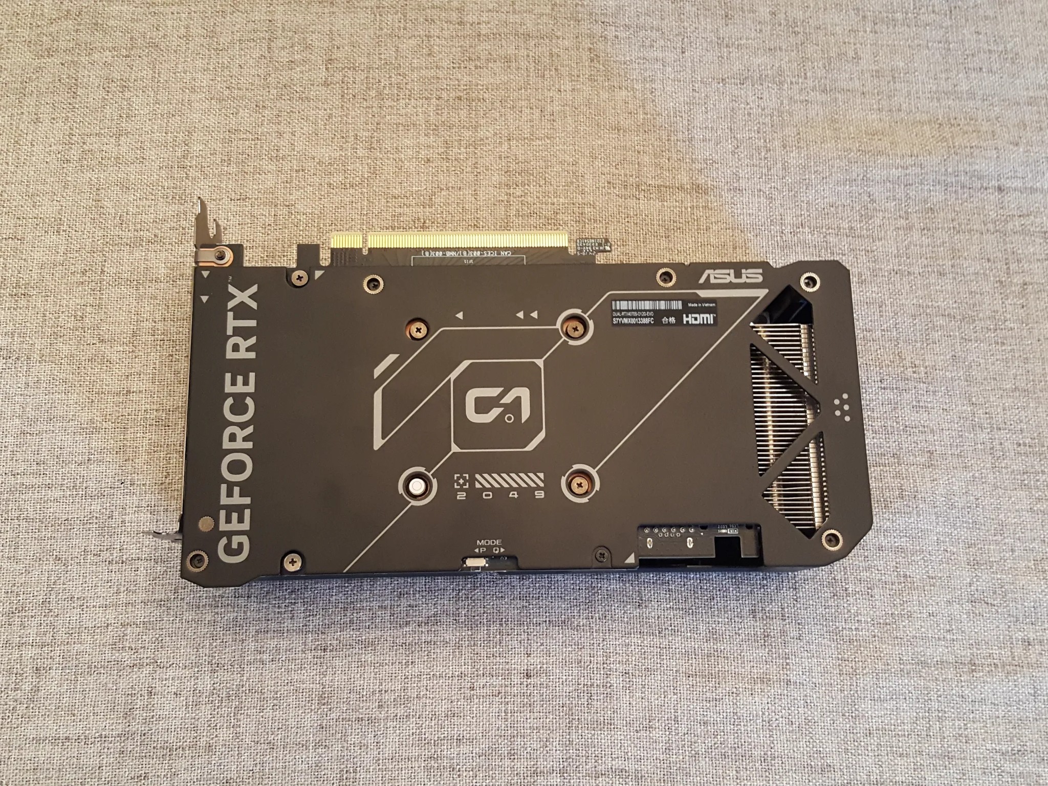 Nvidia Geforce 4070 SUPER 12GB ASUS DUAL EVO OC