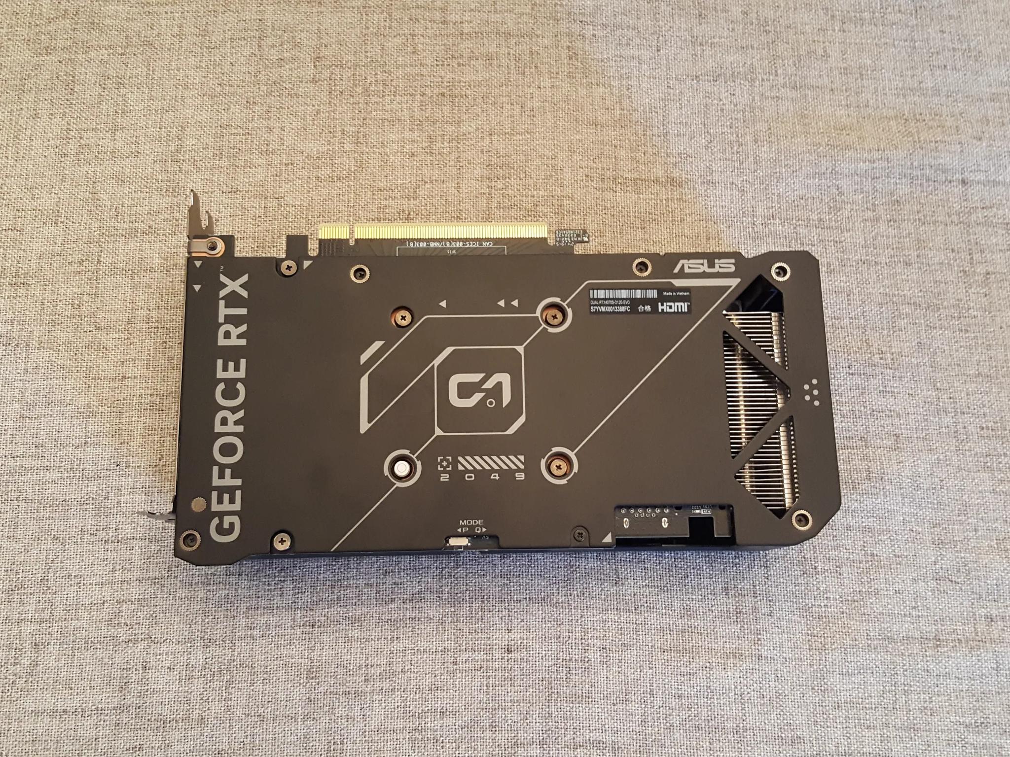 Nvidia Geforce 4070 SUPER 12GB ASUS DUAL EVO OC