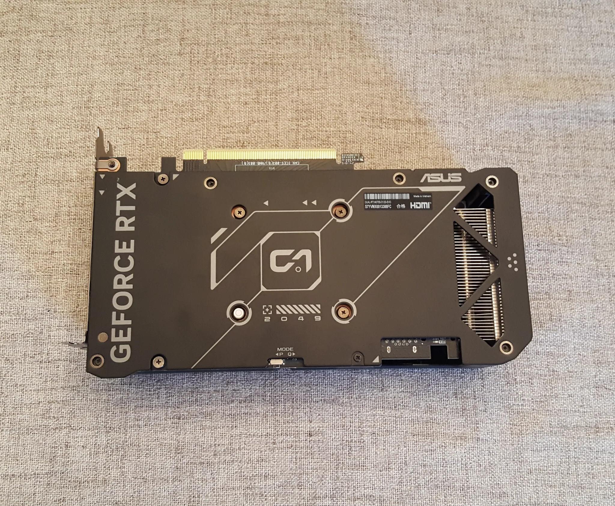 Nvidia Geforce 4070 SUPER 12GB ASUS DUAL EVO OC