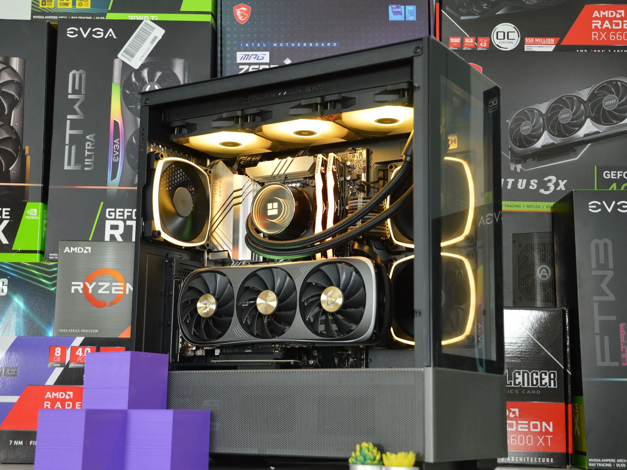 🏆👑| RTX 4070Ti 12GB| INTEL i9-13900K | 32 GB DDR5 RAM | 2TB NVME SSD | Golden Bling |