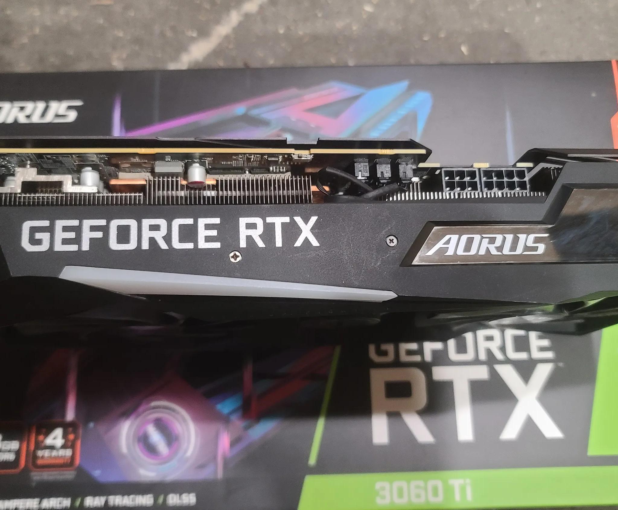 Gigabyte AORUS Master RTX 3060ti 8GB GDDR6X Graphics Card w/LCD Screen