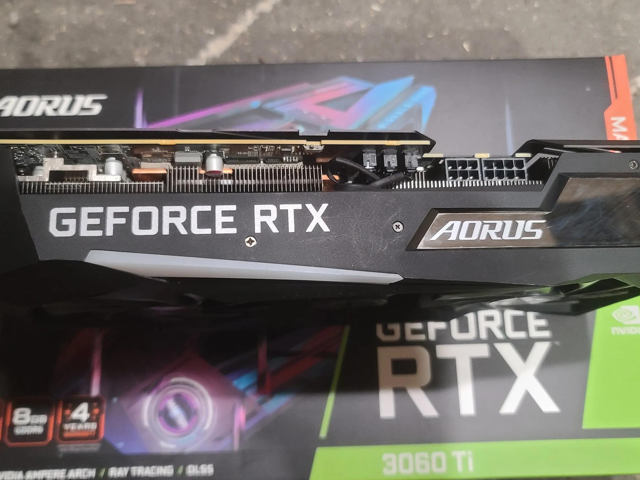 Gigabyte AORUS Master RTX 3060ti 8GB GDDR6X Graphics Card w/LCD Screen
