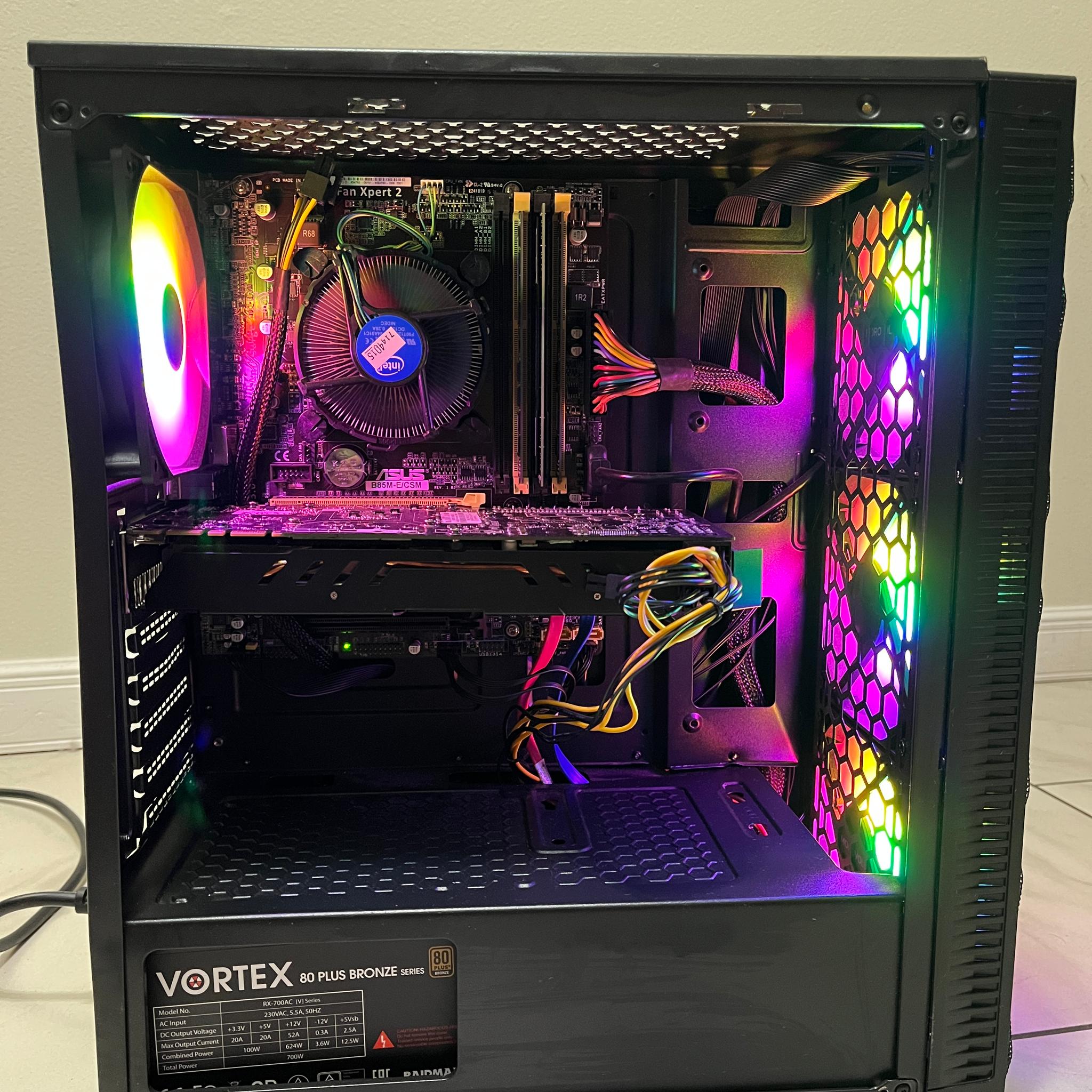 Budget Gaming PC-Intel i7-4790,NVIDIA GTX 770, 16GB RAM, 620GB Storage, w/ Wi-Fi & BT*Defective Case