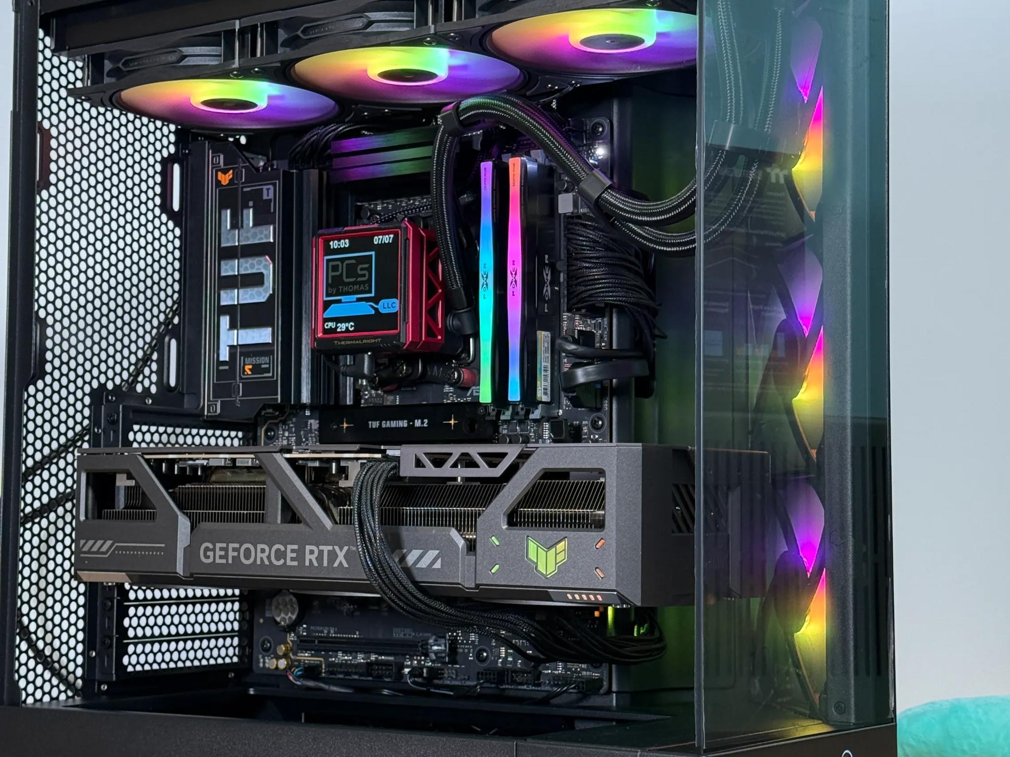 RTX 5090 Ryzen 9950x3d Gaming/Workstation Behemoth 64gb DDR5 4TB SSD