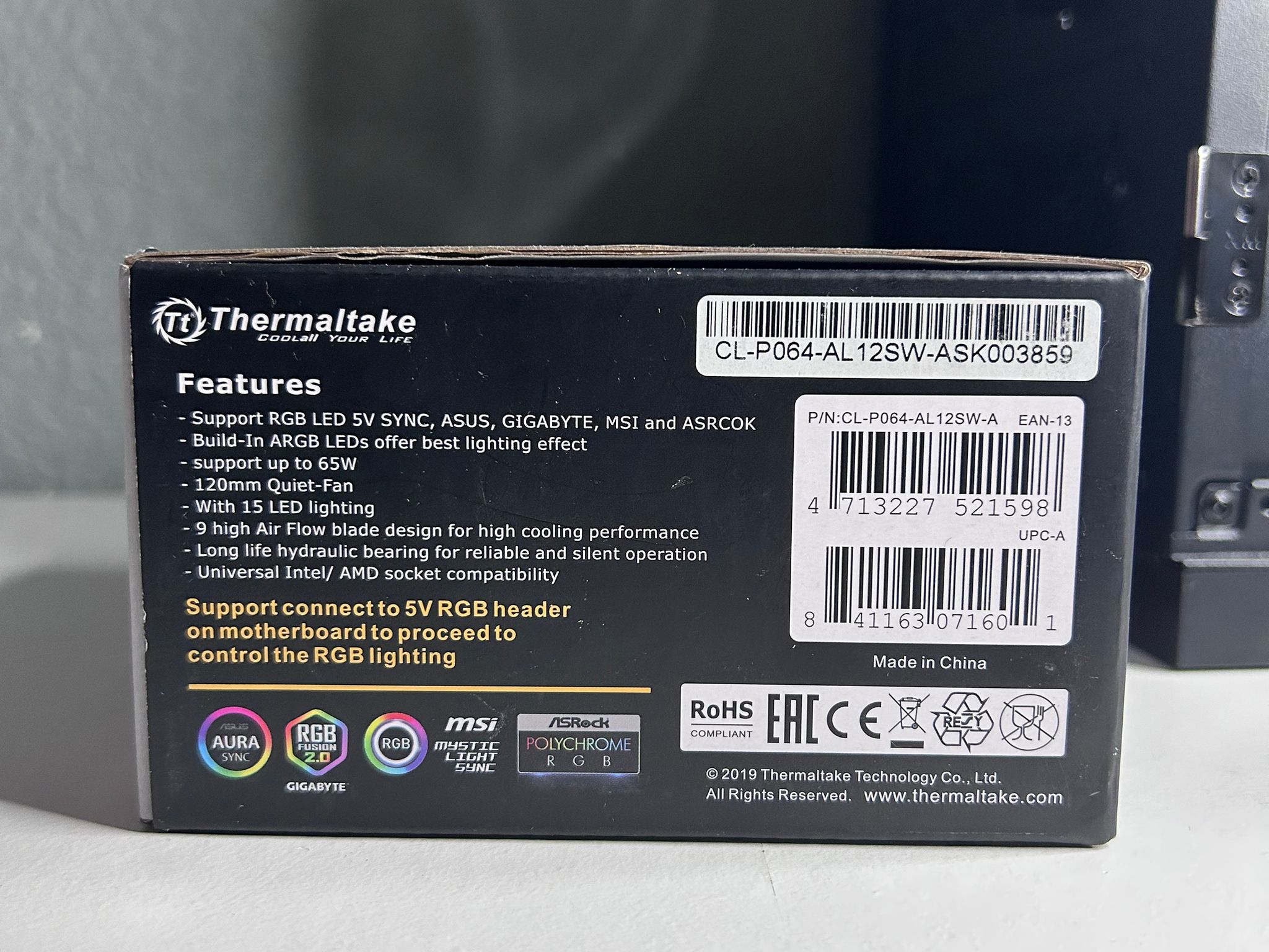 [New] Thermaltake UX100 ARGB Lighting CPU Cooler