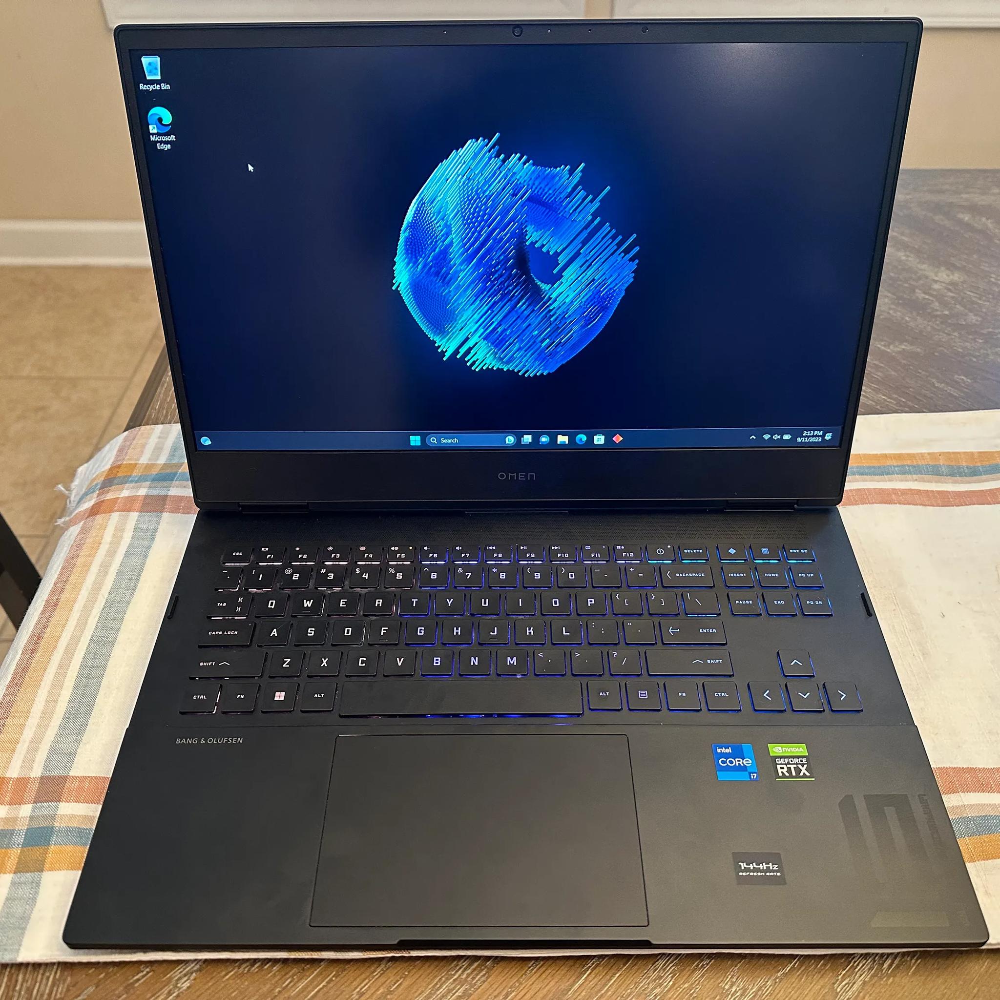 HP Omen 16.1" Gaming Laptop - Nvidia RTX 3050ti, Intel Core i7 12700h, 16gb DDR5 RAM, 1tb SSD