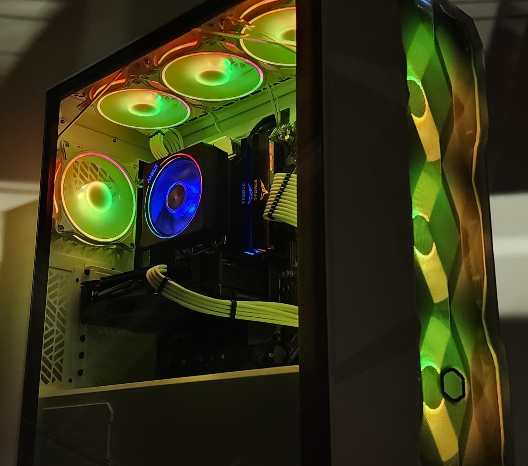Gaming PC Ryzen 7 5700X 16GB RAM 500GB SSD RTX 4060 8GB Windows 11 Computer