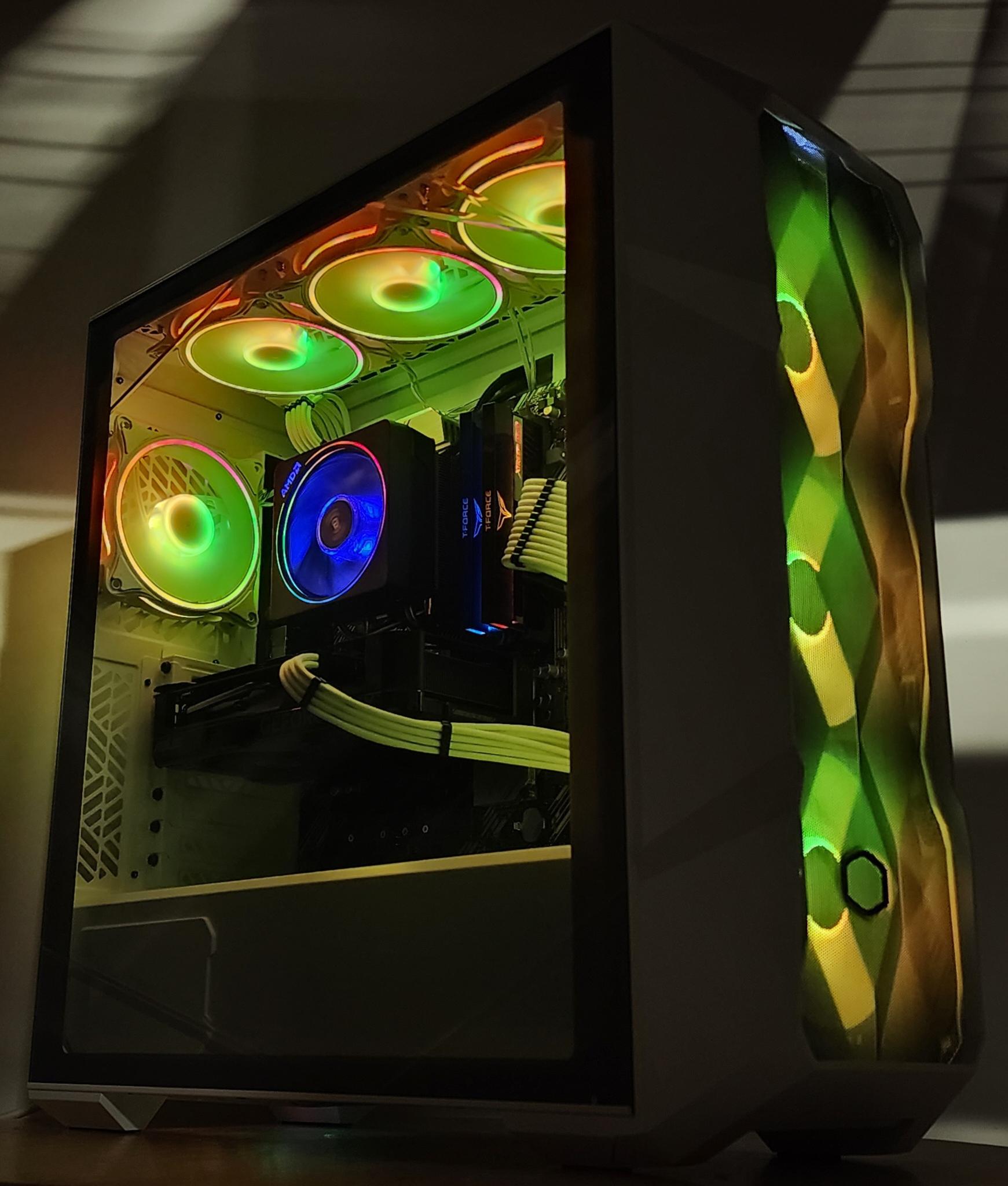 Gaming PC Ryzen 7 5700X 16GB RAM 500GB SSD RTX 4060 8GB Windows 11 Computer