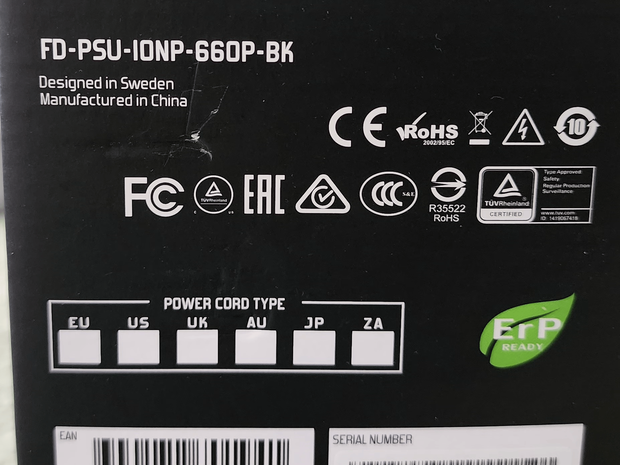 |SEALED| Fractal Design Ion+ 660W 80+ Platinum Certified Fully Modular ATX Power Supply