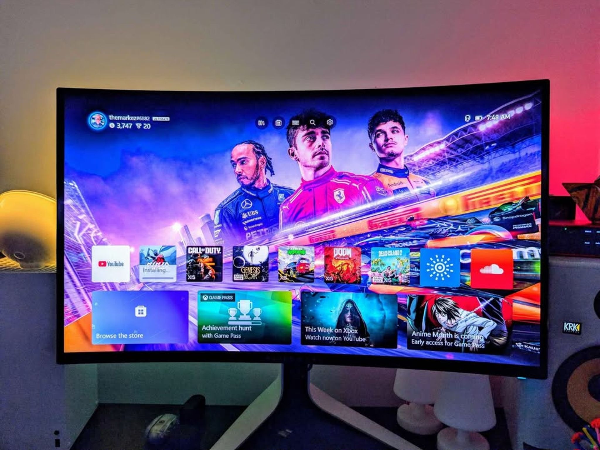 Alienware AW3225QF 32" QD-OLED Curved 4K UHD 240Hz G-SYNC Gaming Monitor