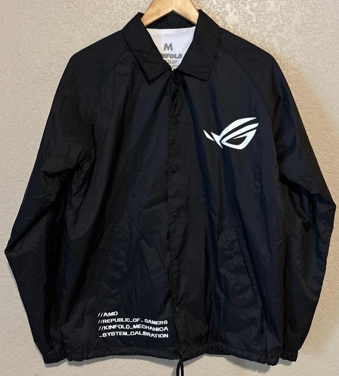 EXCLUSIVE Republic Of Gamers ROG x Kinfold Jacket (L) + ROG SLASH Sling Bag Combo