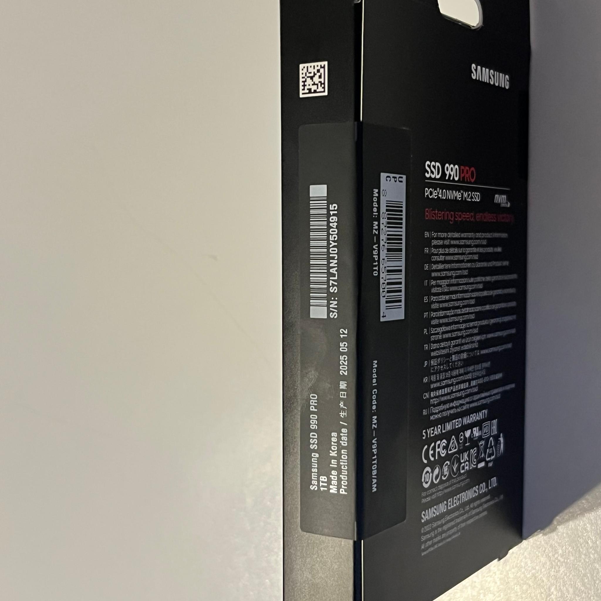 Samsung 990 PRO 1TB NVMe M.2 PCIe 4.0 SSD – New Sealed – No Heatsink