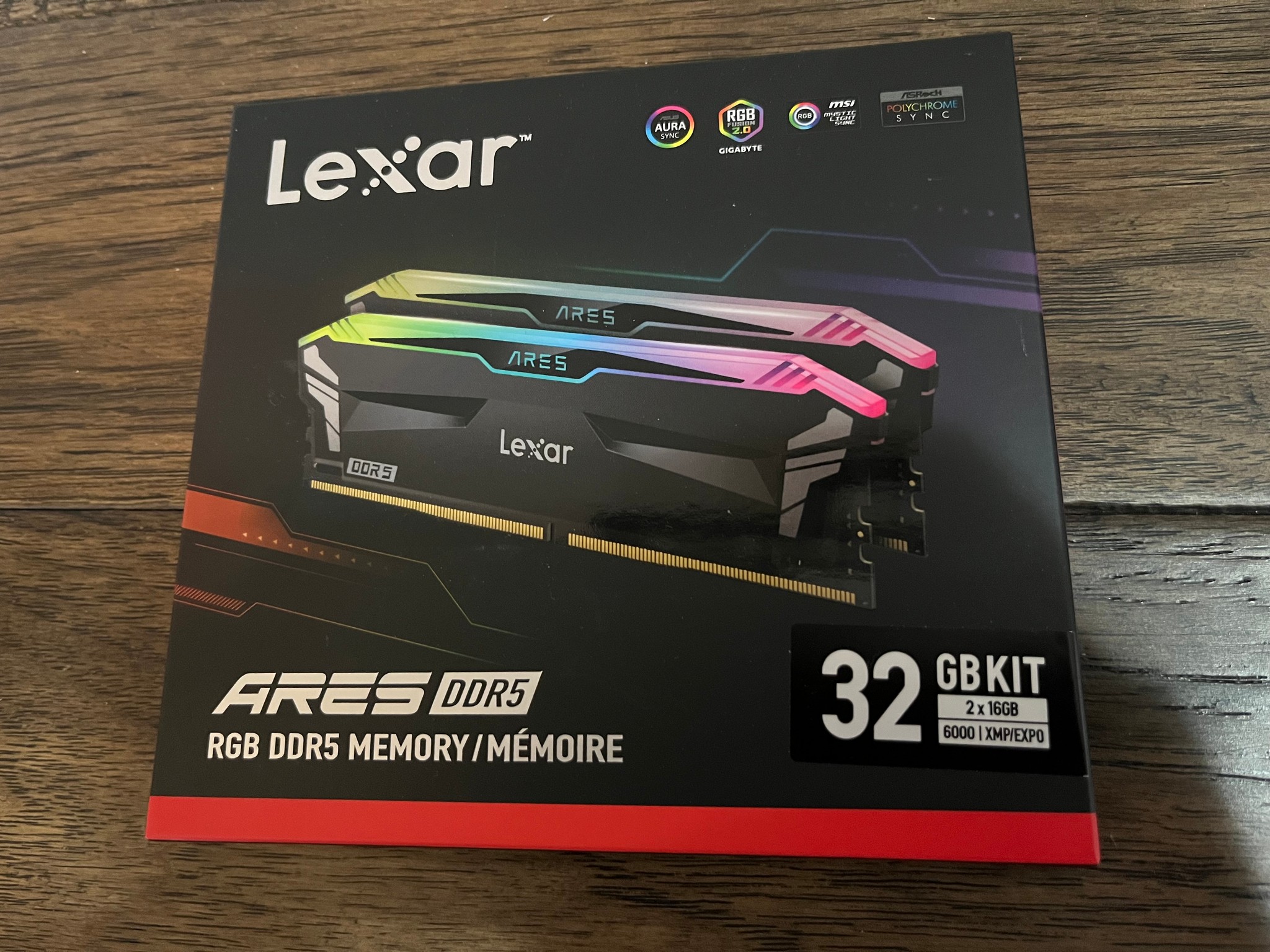 Lexar Ares RGB DDR5 6000 CL30 32GB(2x16GB)