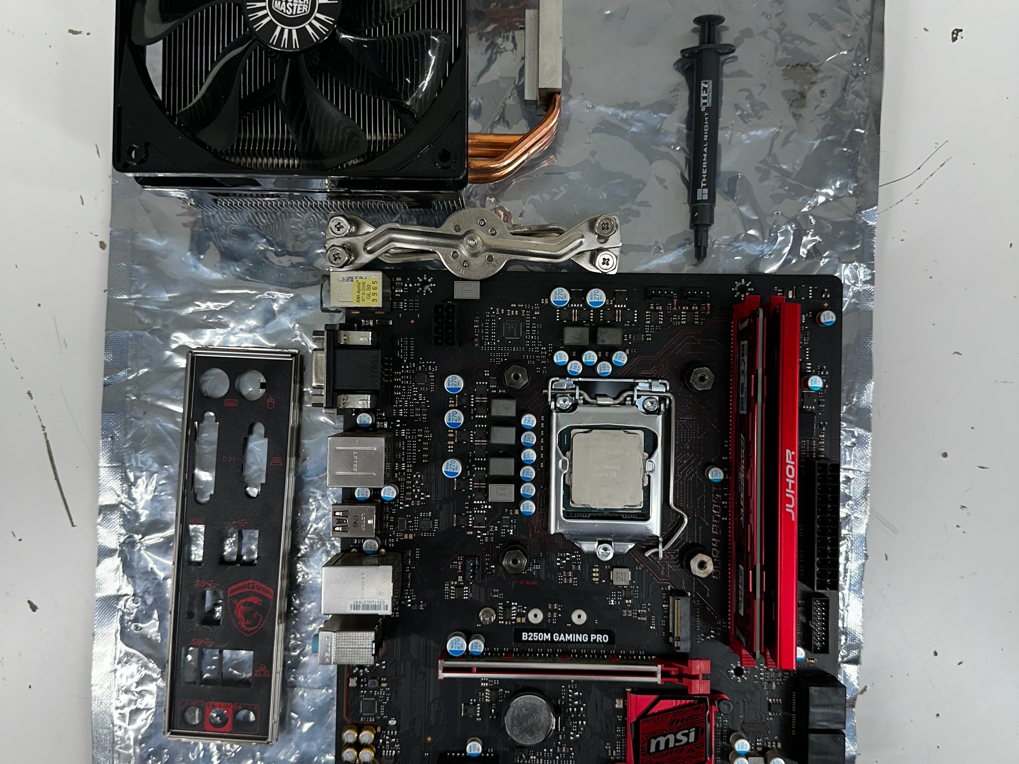 i5-7600K | MSI B250M Gaming Pro | 12GB DDR4 RAM | CoolerMaster Hyper212 EVO Motherboard Bundle