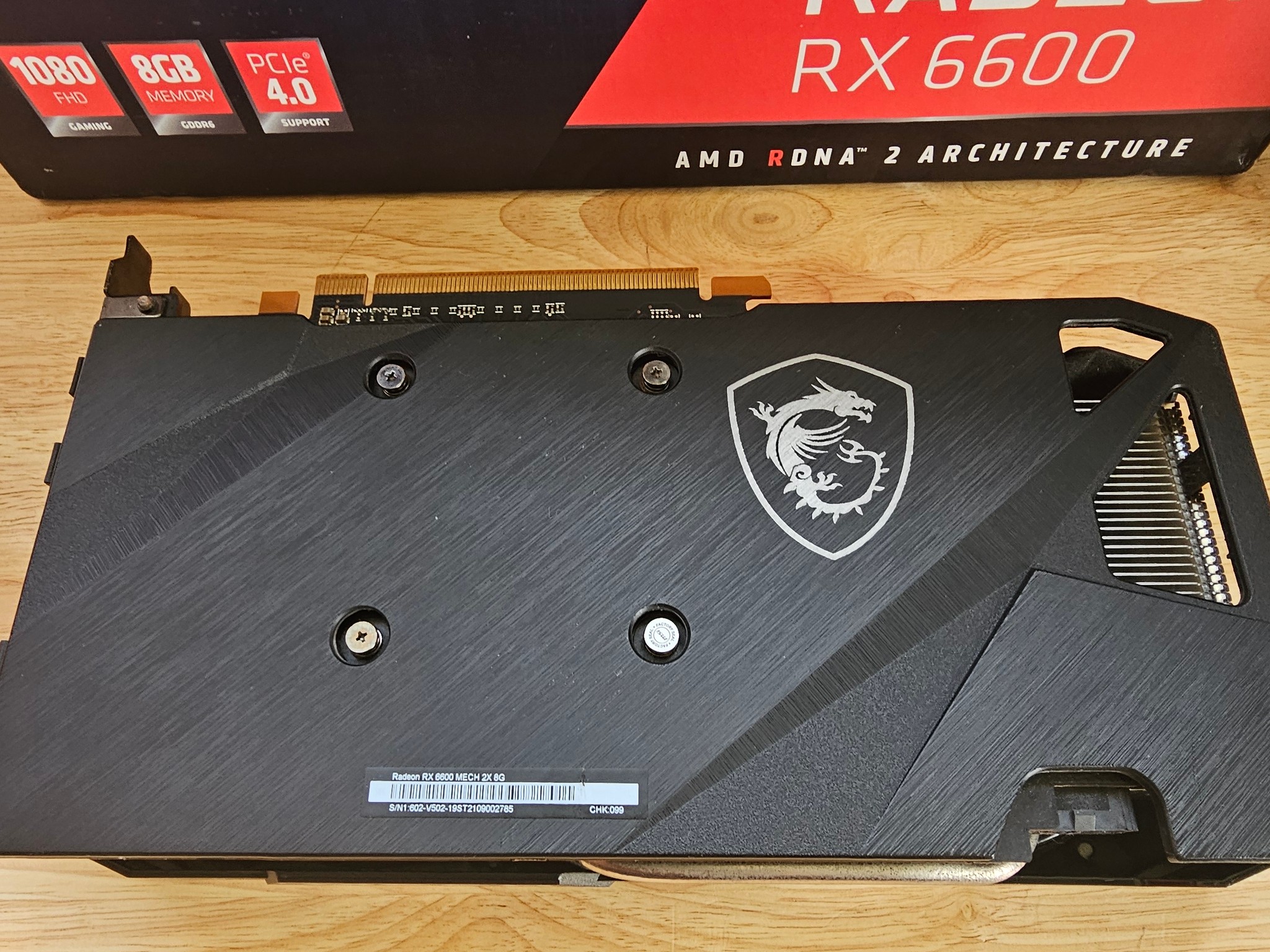 MSI Radeon RX 6600 MECH 2X 8G