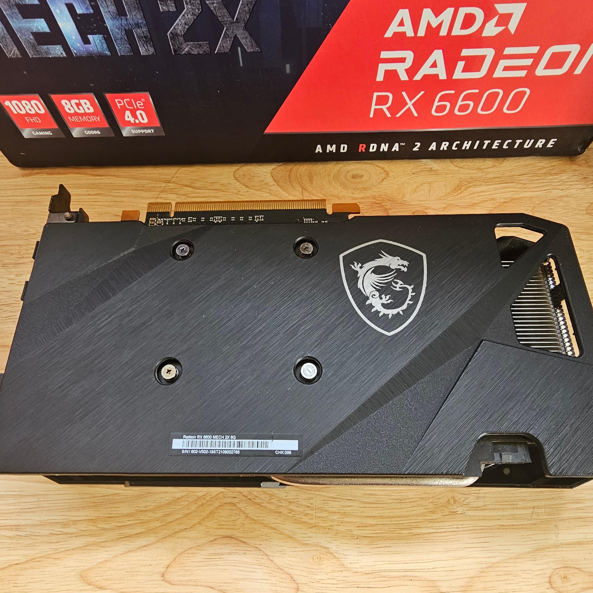 MSI Radeon RX 6600 MECH 2X 8G