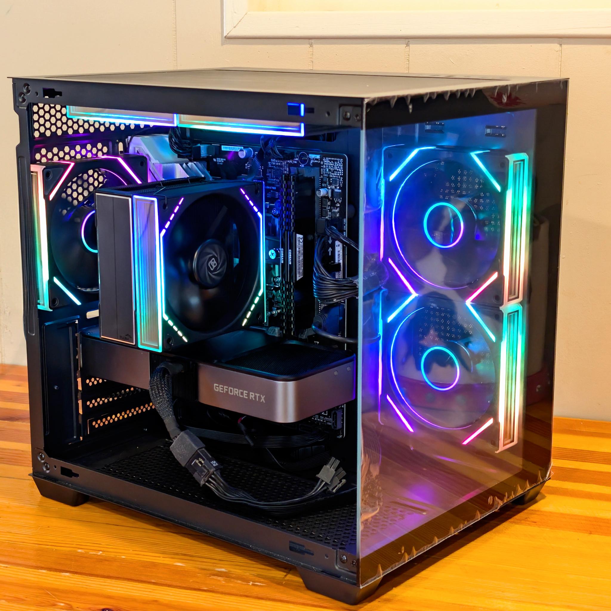 🖤 Intel i5-12400F + RTX 3070 FE | Compact 1080p/1440p Gaming PC