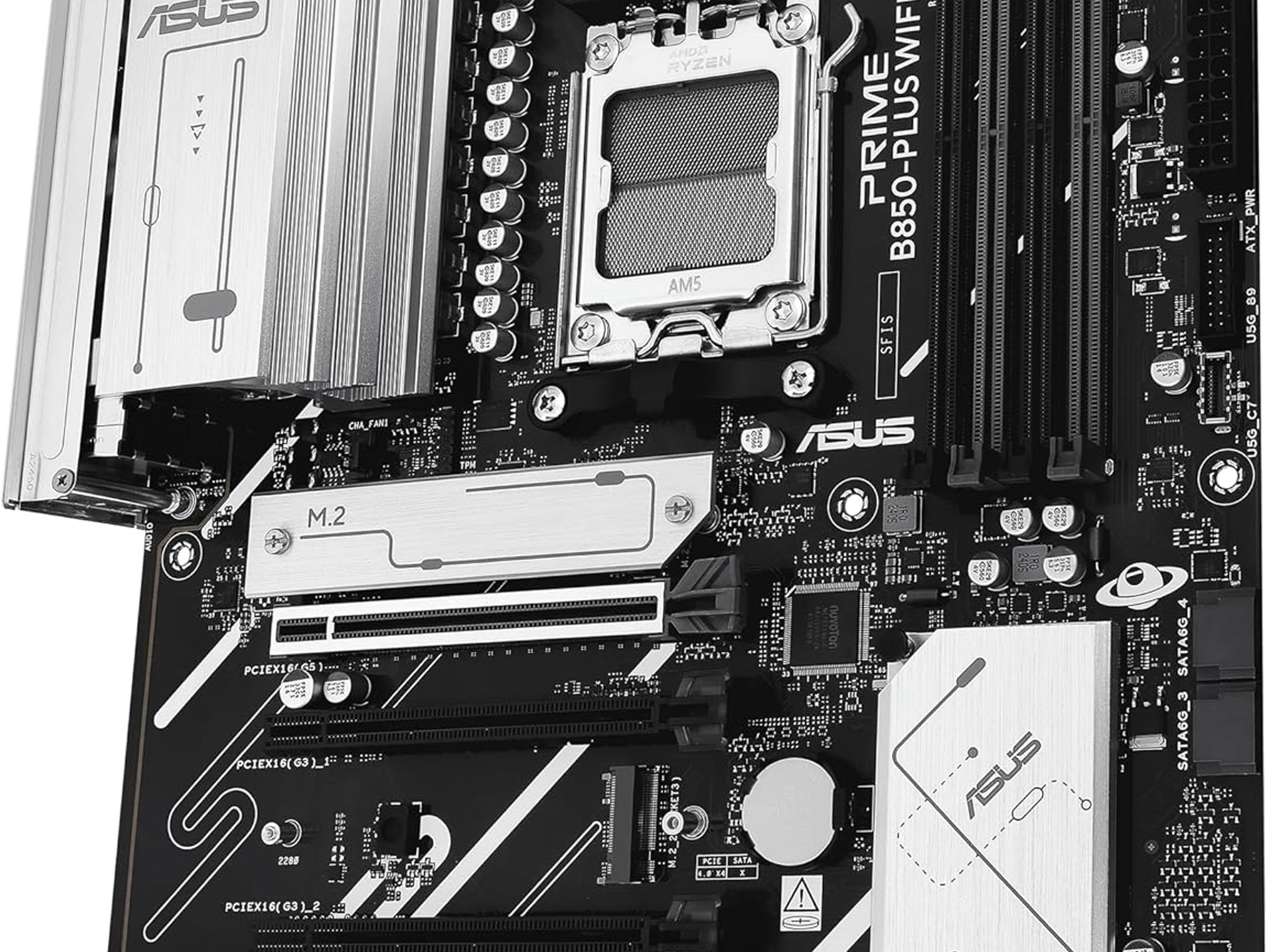 ASUS PRIME B850-PLUS WIFI AMD B850 AM5 DDR5 ATX Desktop Motherboard