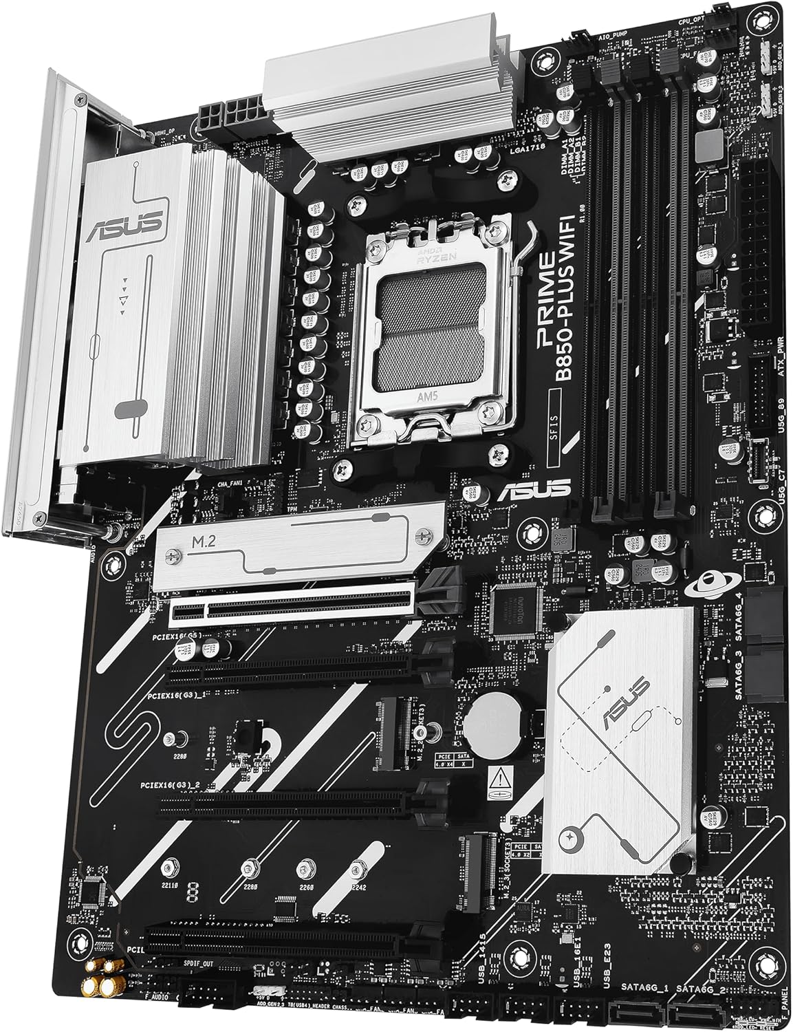 ASUS PRIME B850-PLUS WIFI AMD B850 AM5 DDR5 ATX Desktop Motherboard