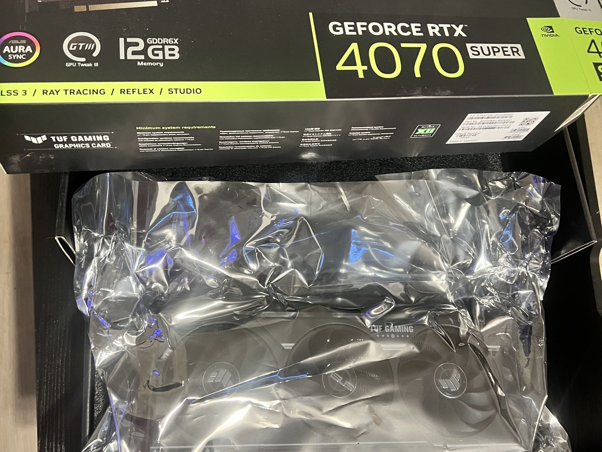 ASUS TUF RTX 4070 Super 12GB — Barely Used