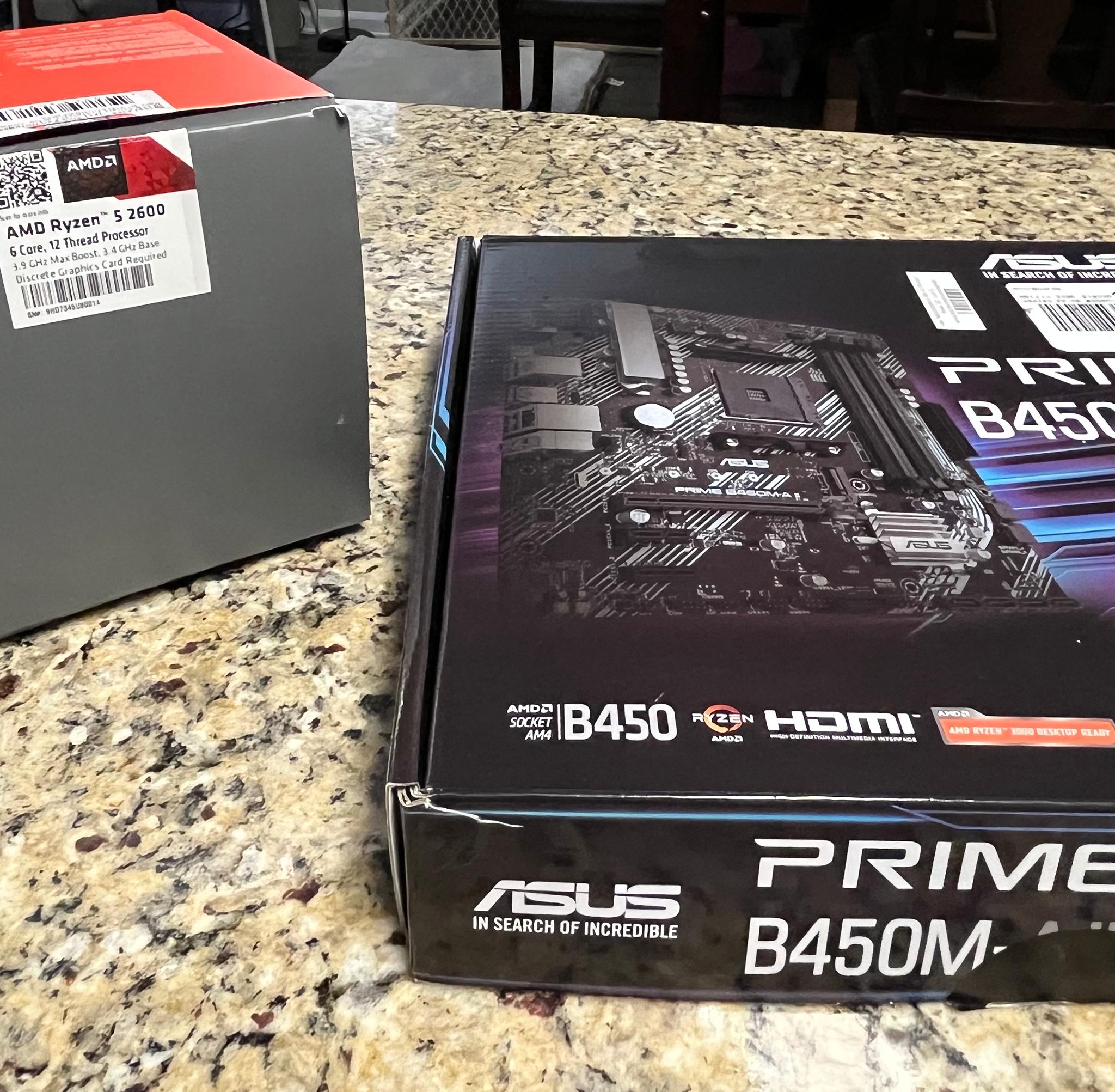 Asus Prime B450M-A II w/ Ryzen 5 2600