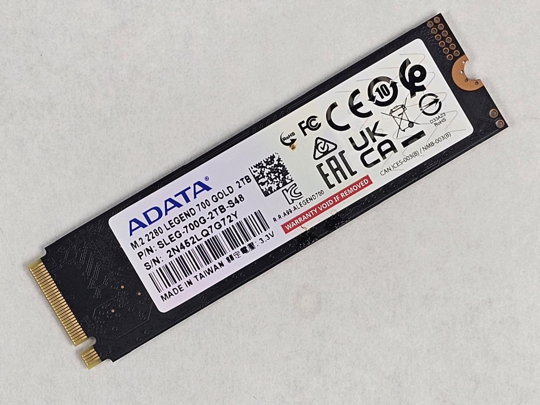 2TB NVMe M.2 SSD ADATA Legend 700 Gold Gen3