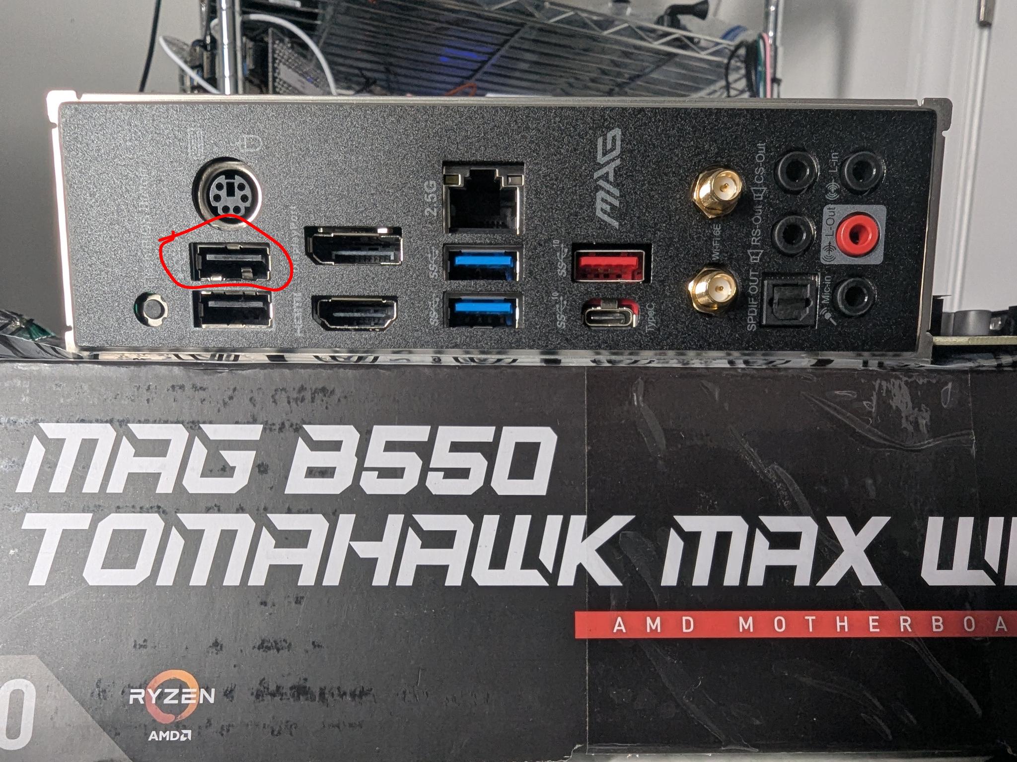 MSI B550 MAG Tomahawk Max WiFi AMD AM4 ATX Motherboard ** READ DESCRIPTION **