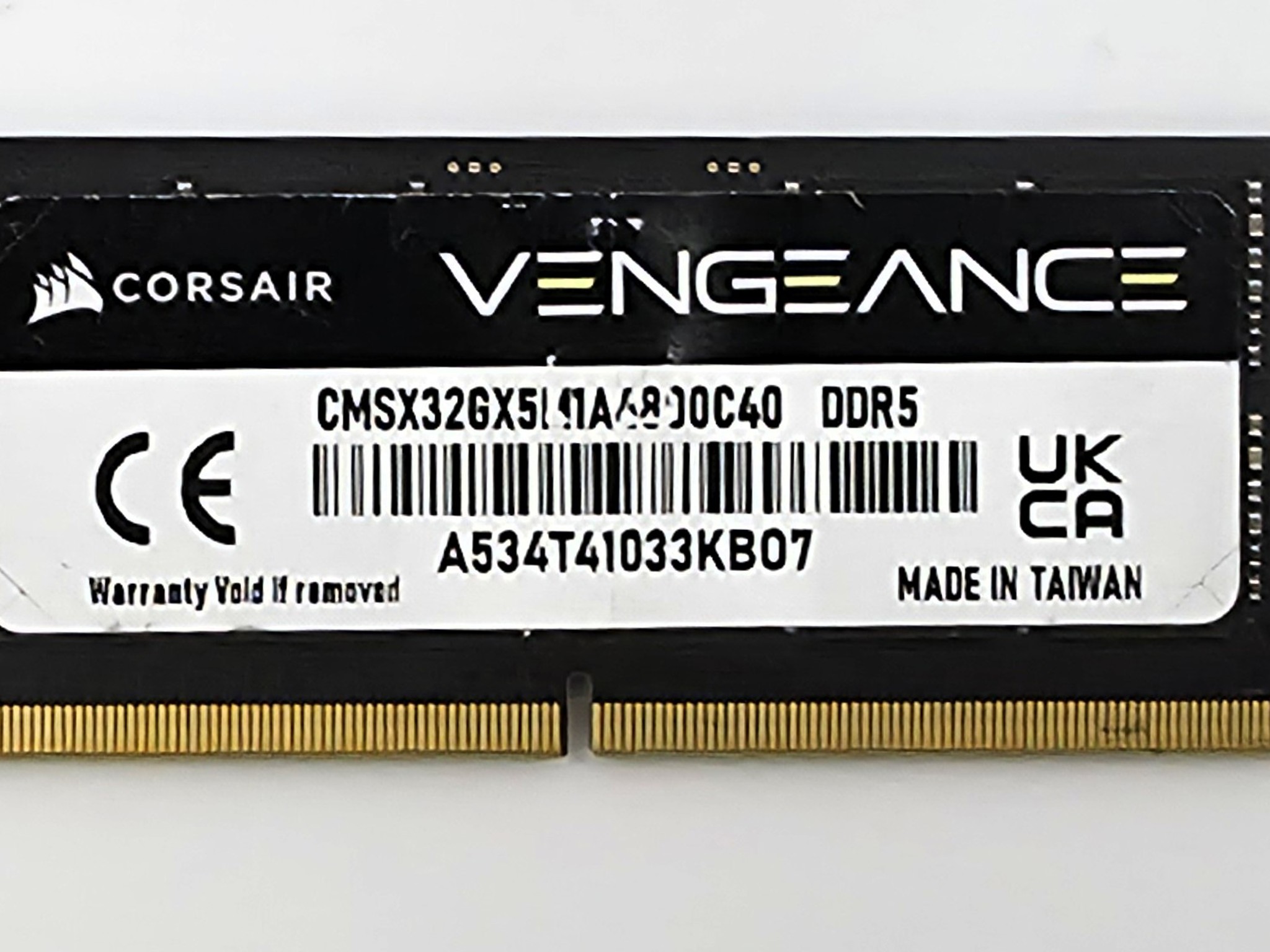 Corsair Vengeance 32GB DDR5 SODIMM LAPTOP RAM MEMORY