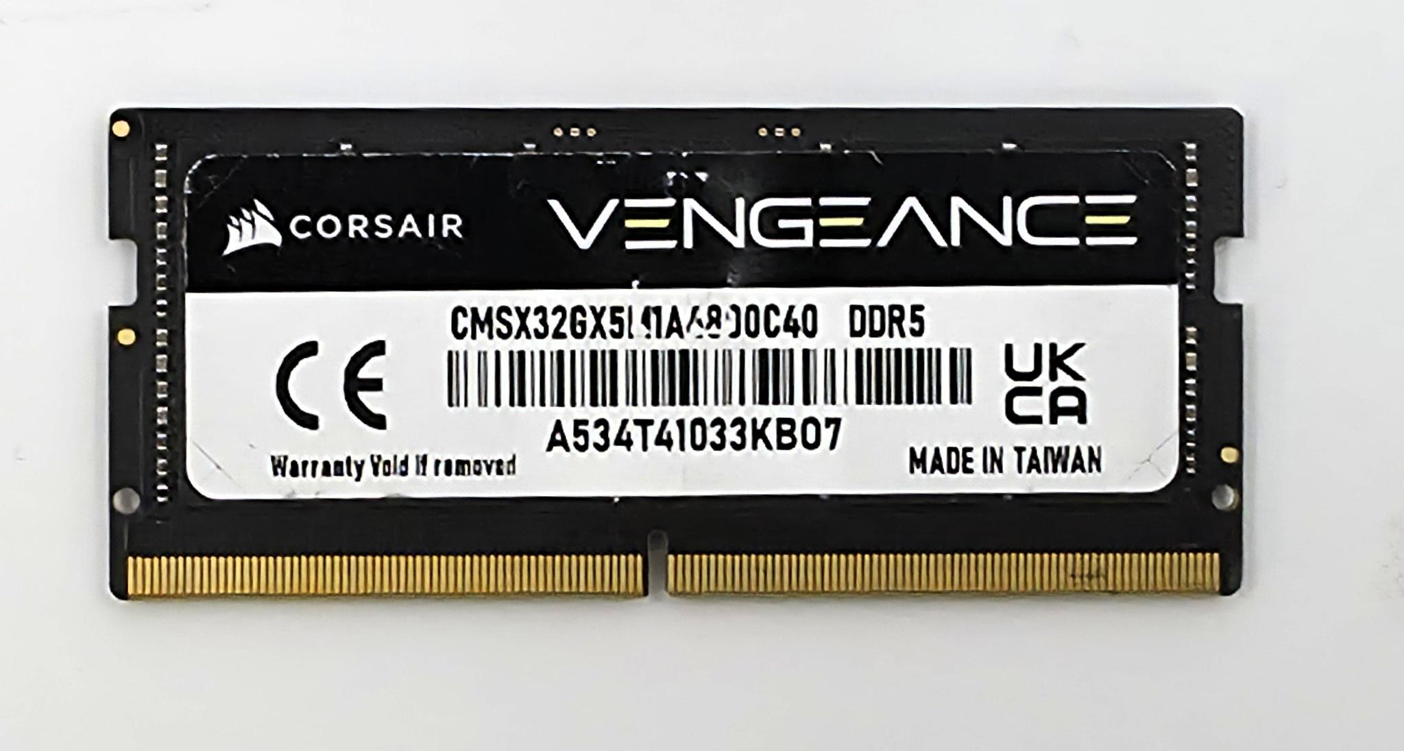 Corsair Vengeance 32GB DDR5 SODIMM LAPTOP RAM MEMORY