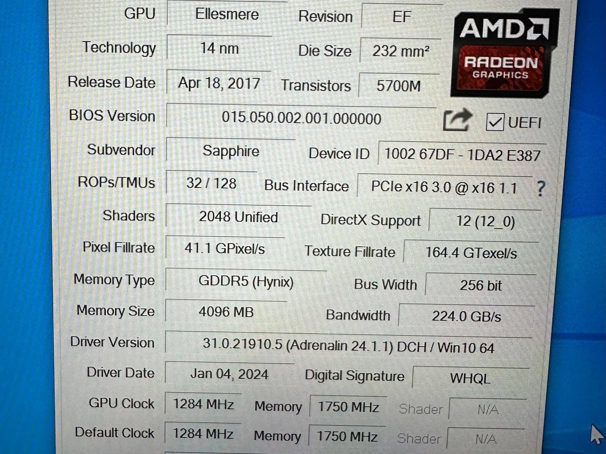 Sapphire Pulse Radeon RX 570 4GB