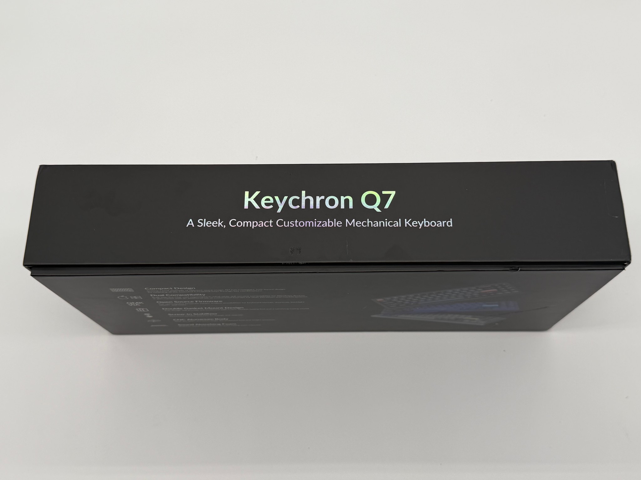 Keychron Q7 QMK Mechanical Keyboard Gateron G Pro Blue/Carbon Black