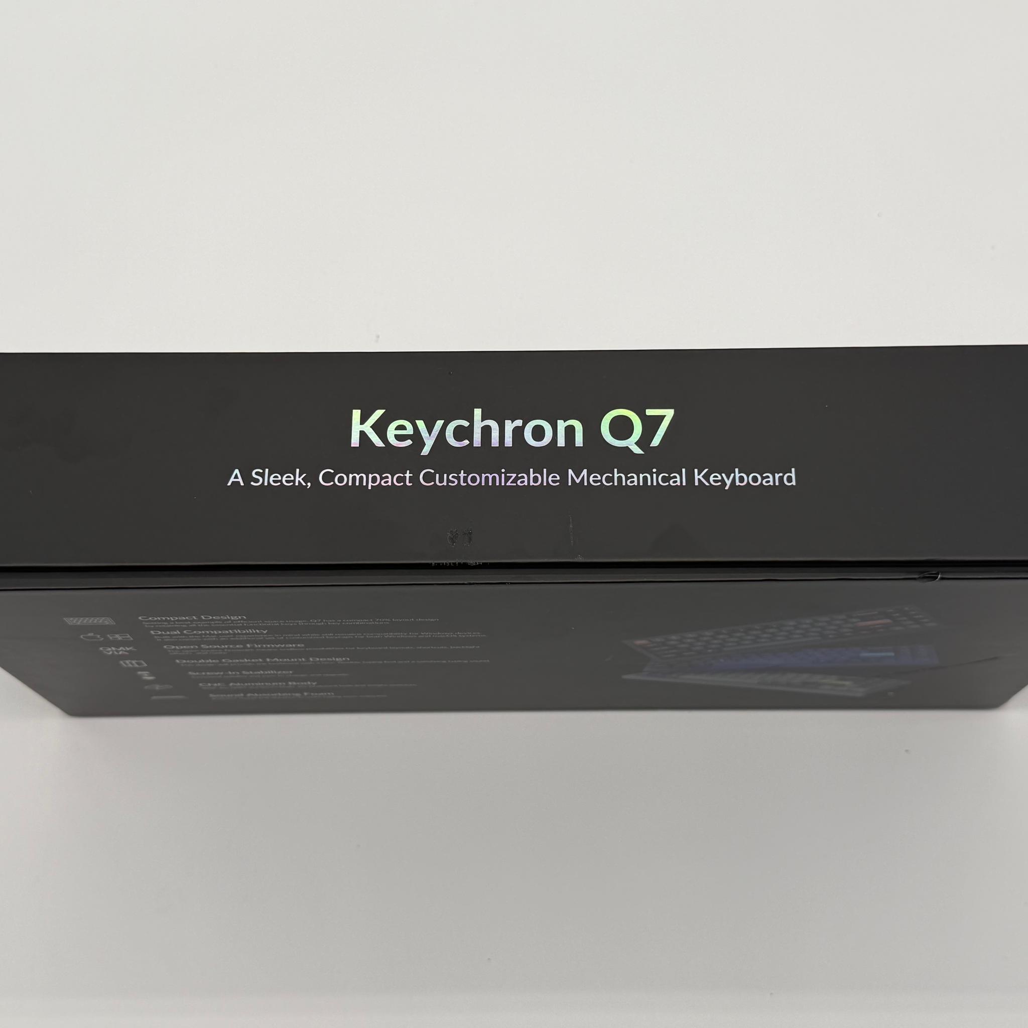 Keychron Q7 QMK Mechanical Keyboard Gateron G Pro Blue/Carbon Black