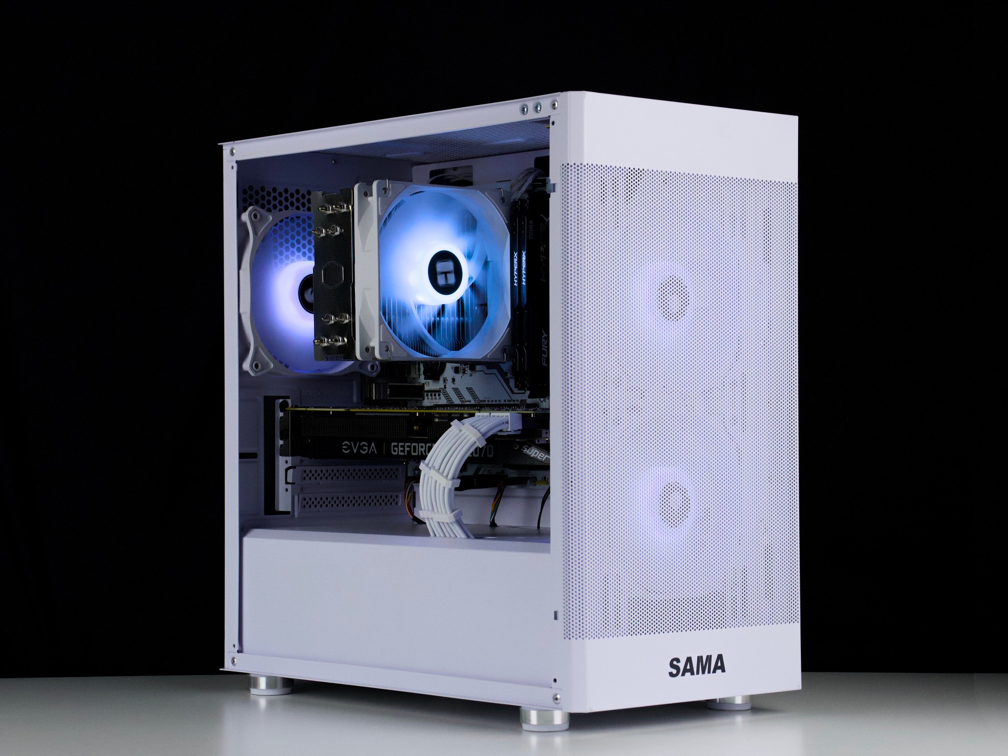 🧊❄️🧊 White Gaming PC – RTX 2070 Super , Ryzen 5 5500, 16GB RAM, 500GB SSD 🧊❄️🧊