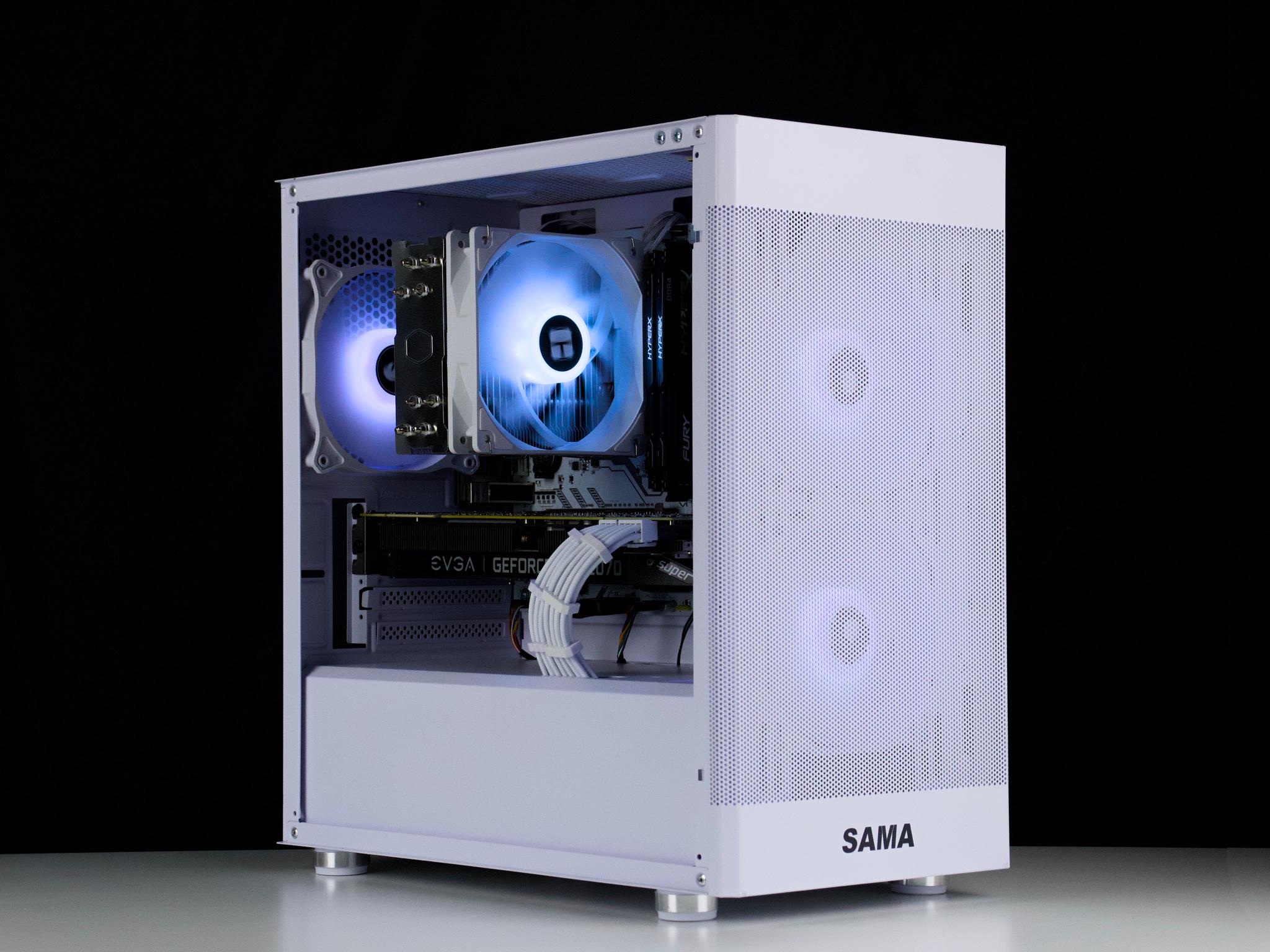 🧊❄️🧊 White Gaming PC – RTX 2070 Super , Ryzen 5 5500, 16GB RAM, 500GB SSD 🧊❄️🧊