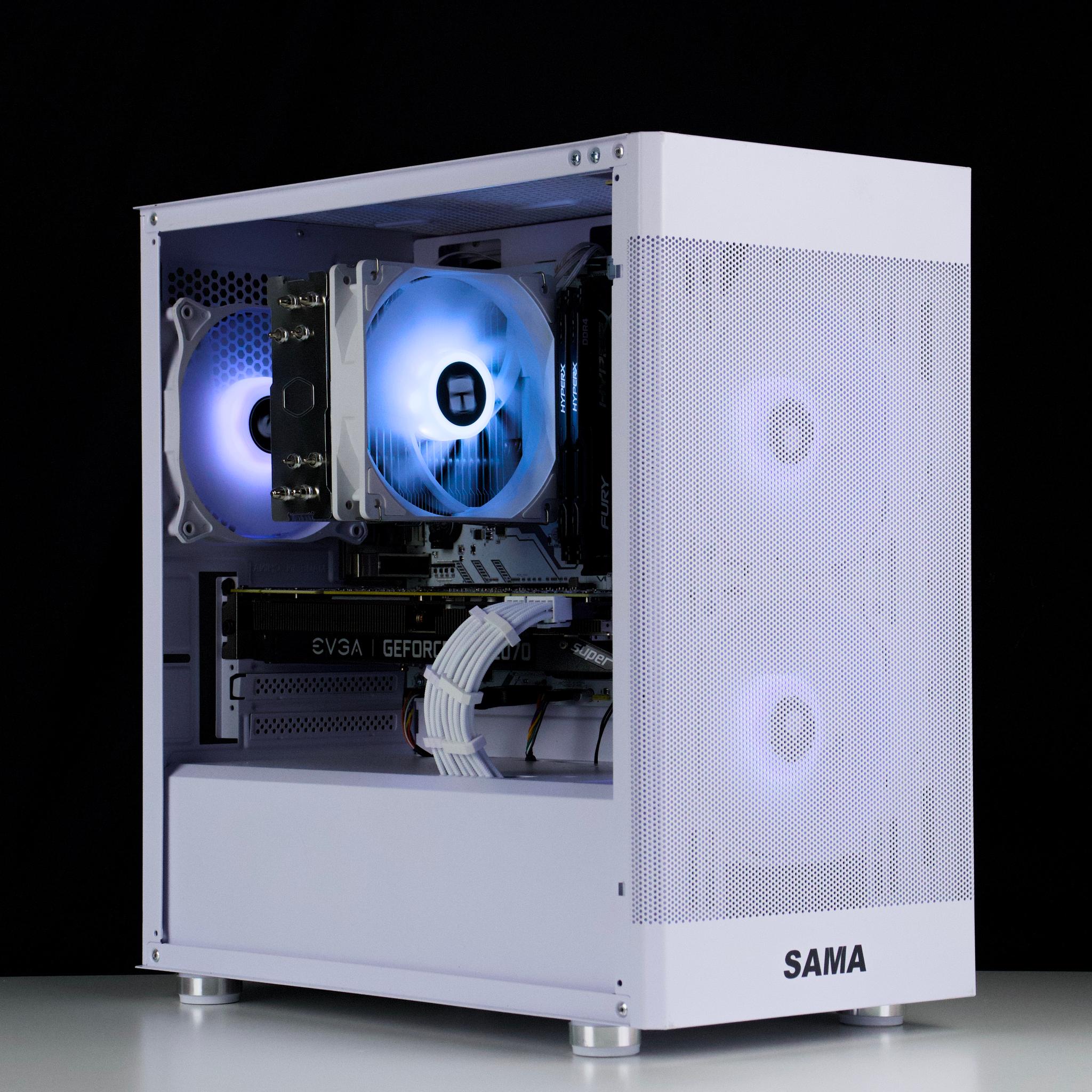 🧊❄️🧊 White Gaming PC – RTX 2070 Super , Ryzen 5 5500, 16GB RAM, 500GB SSD 🧊❄️🧊